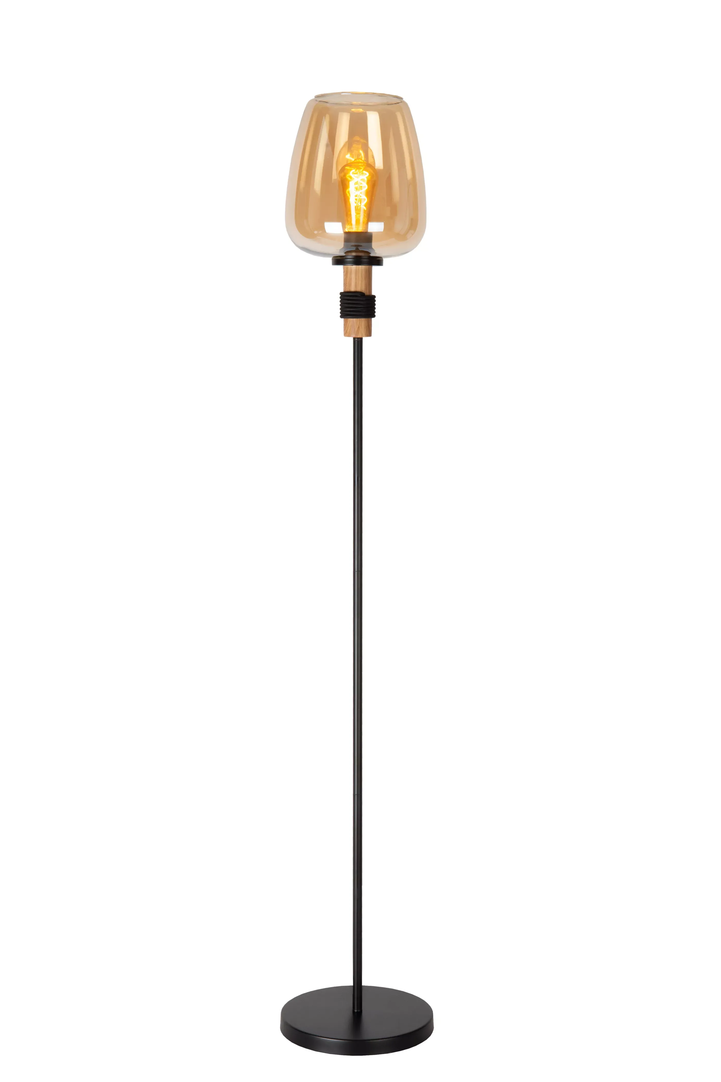 Hot ILONA - Vloerlamp - Ø 34 cm - 1xE27 - Amber Staande Lampen