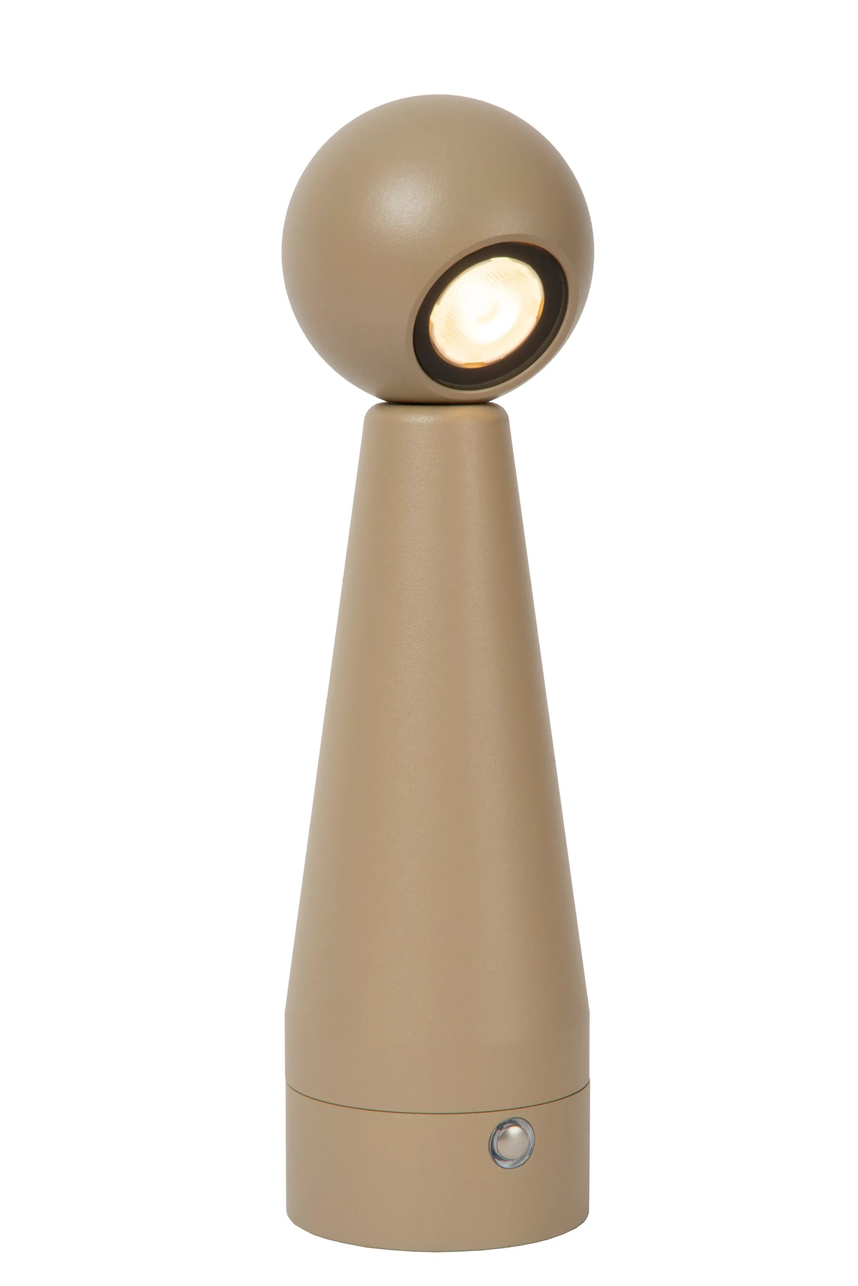 Hot IPSOS - Oplaadbare Tafellamp - Accu/Batterij - LED Dim to warm - 1x3W 3000K/3200K - Taupe Tafellampen