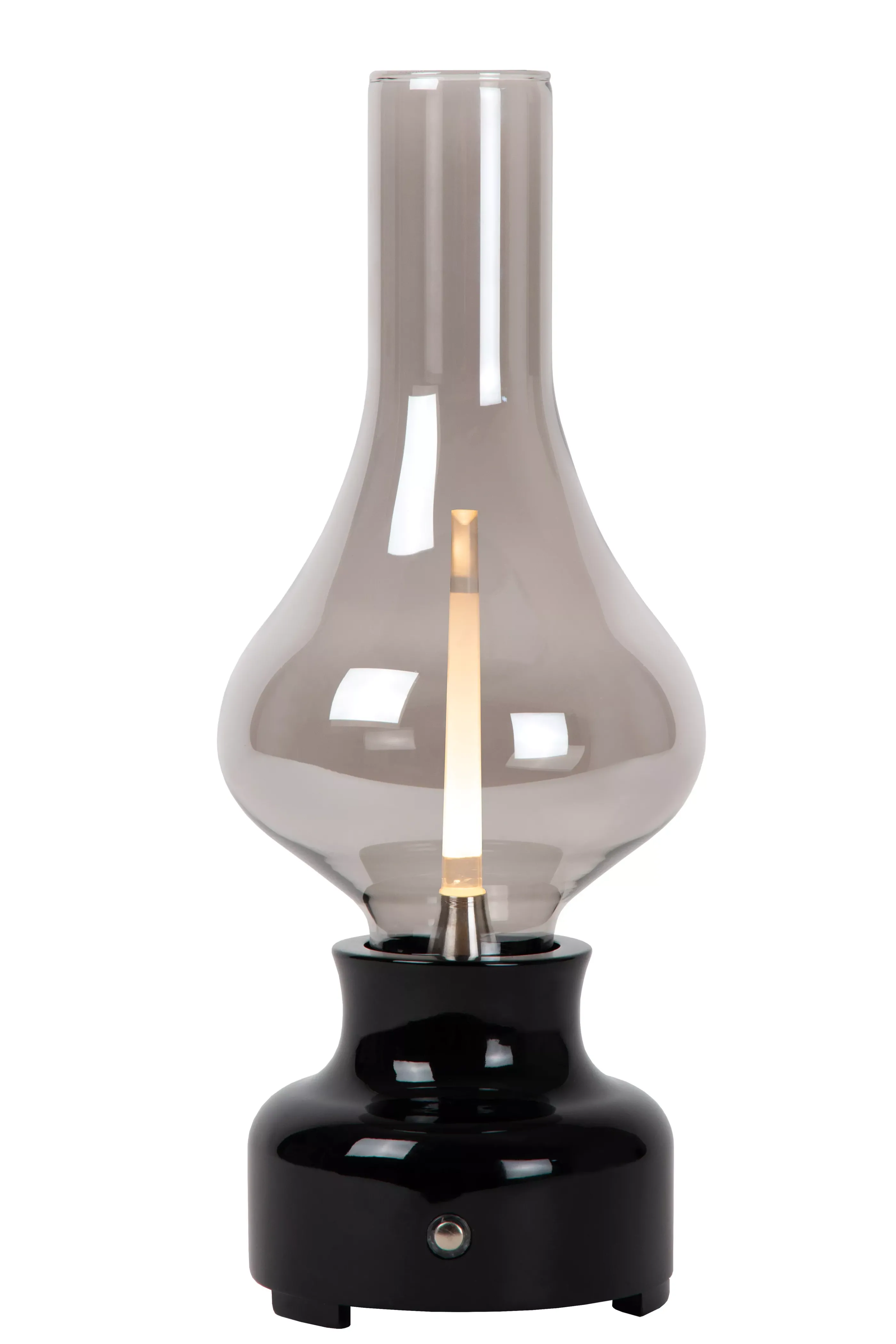 Outlet JASON - Oplaadbare Tafellamp - Accu/Batterij - LED 3 StepDim - 1x2W 3000K - Zwart Tafellampen