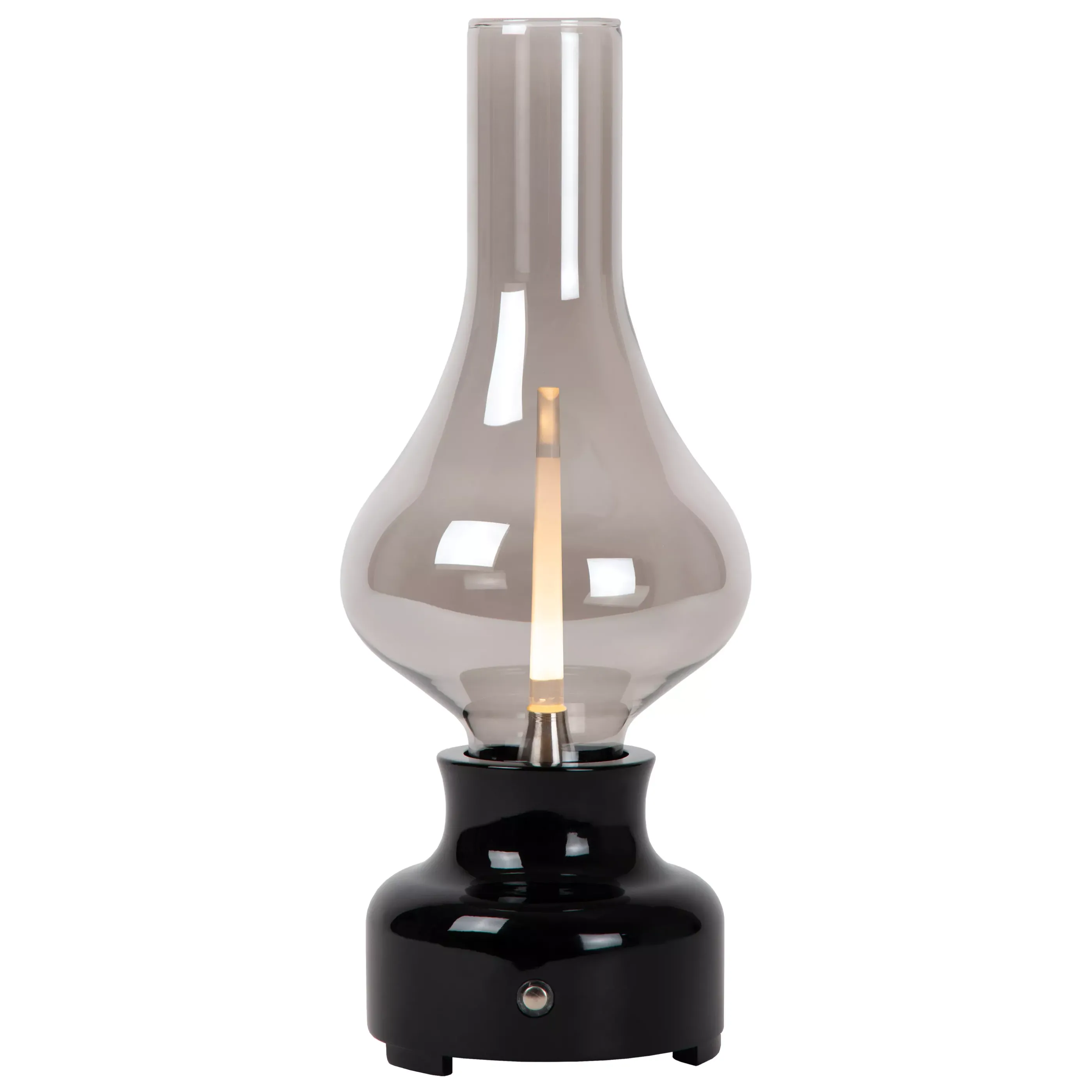 Outlet JASON - Oplaadbare Tafellamp - Accu/Batterij - LED 3 StepDim - 1x2W 3000K - Zwart Tafellampen