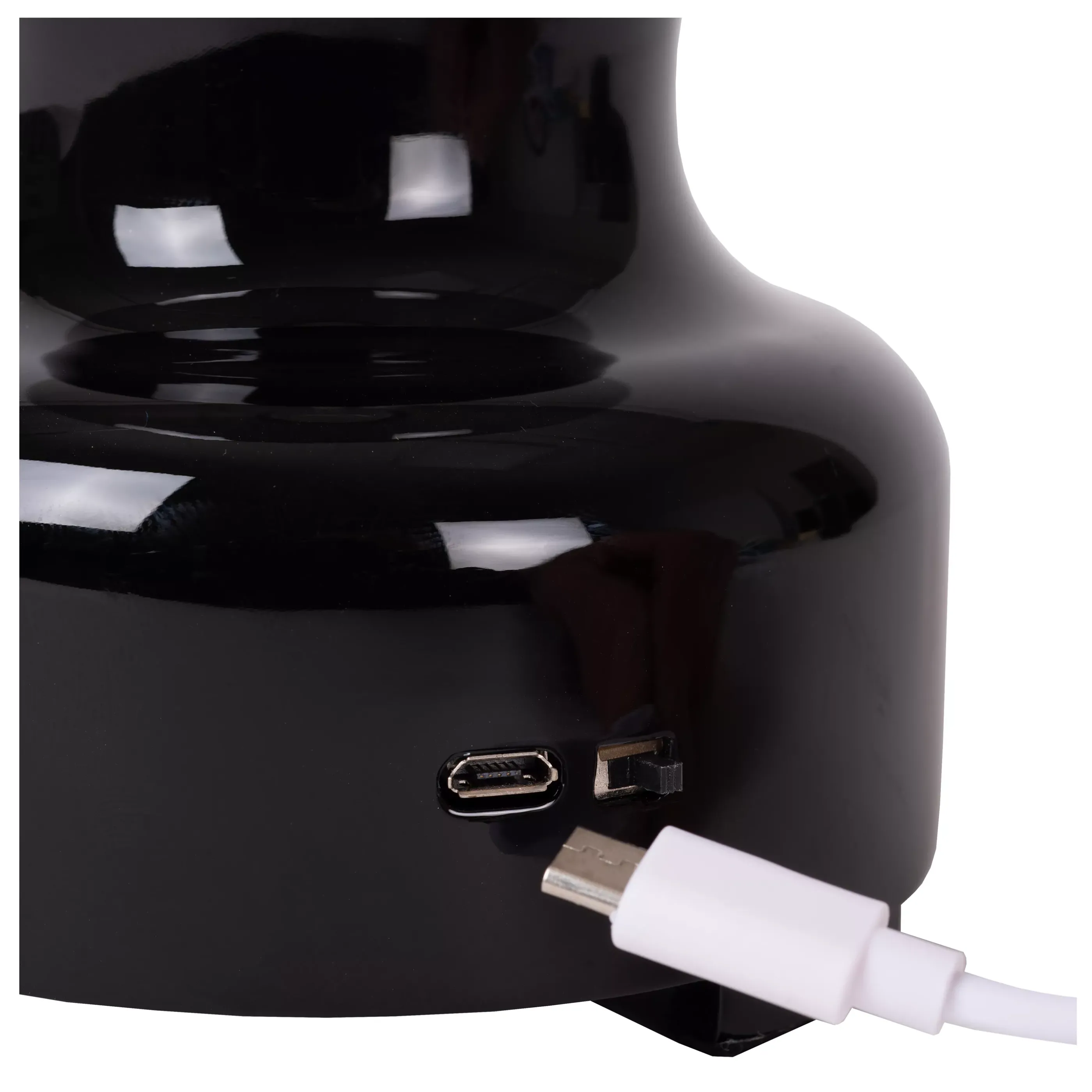 Outlet JASON - Oplaadbare Tafellamp - Accu/Batterij - LED 3 StepDim - 1x2W 3000K - Zwart Tafellampen