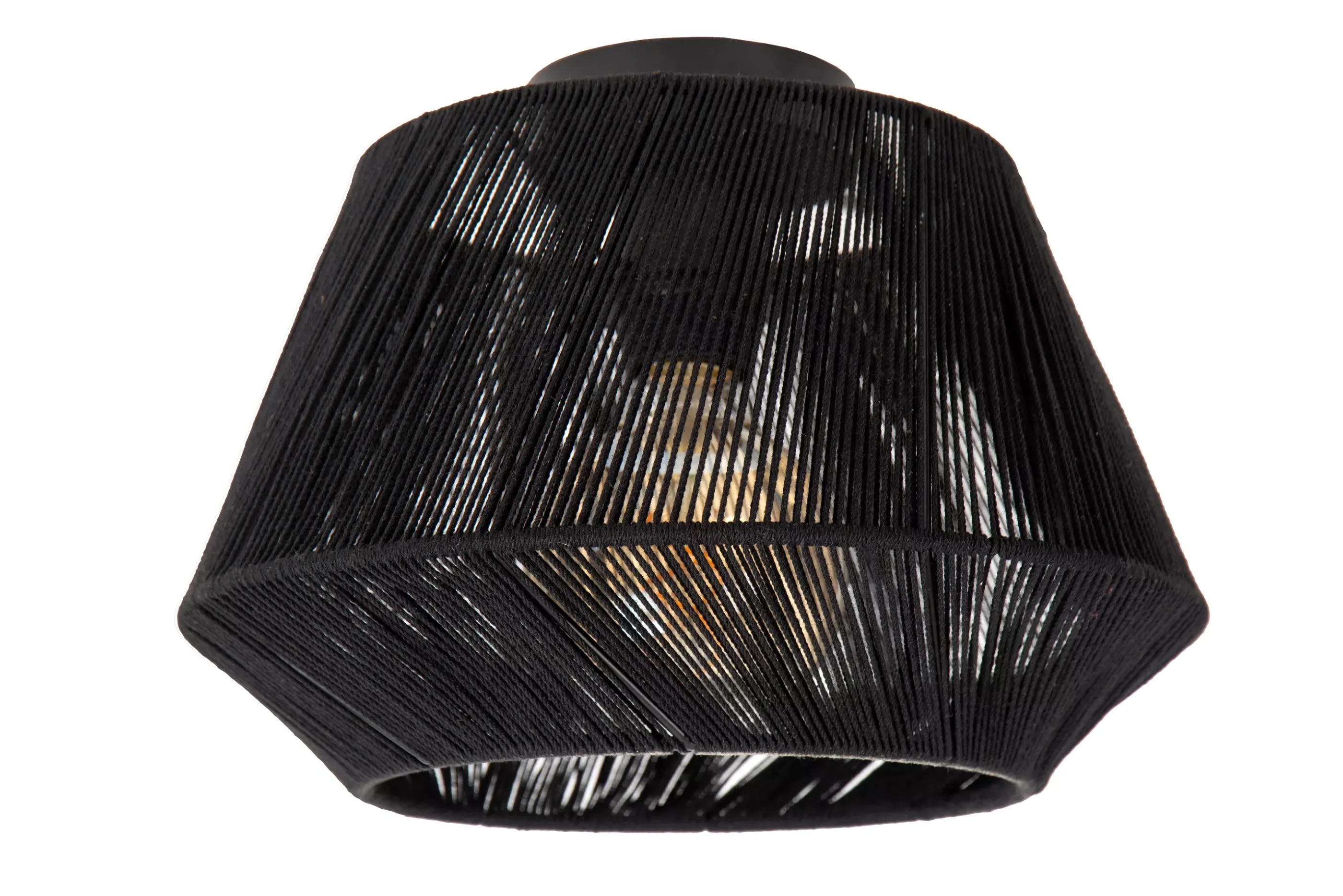 Discount JESSICA - Plafonnière - Ø 30 cm - 1xE27 - Zwart Plafondlampen