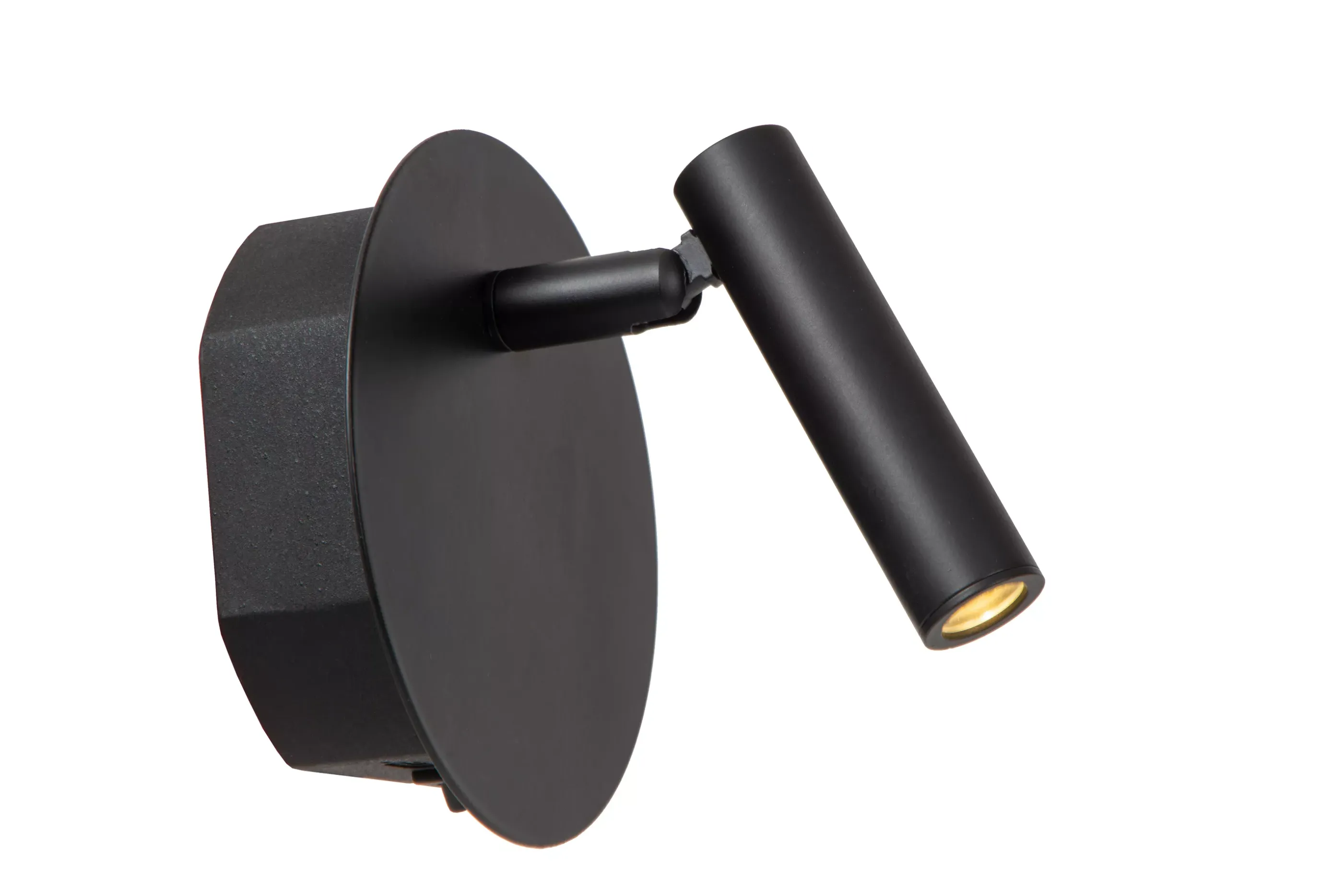 Hot JOLIJN - Oplaadbare Bedlamp / Wandlamp - Accu/Batterij - Ø 10,2 cm - LED - 1x2W 3000K - Magnetisch - Zwart Wandverlichting