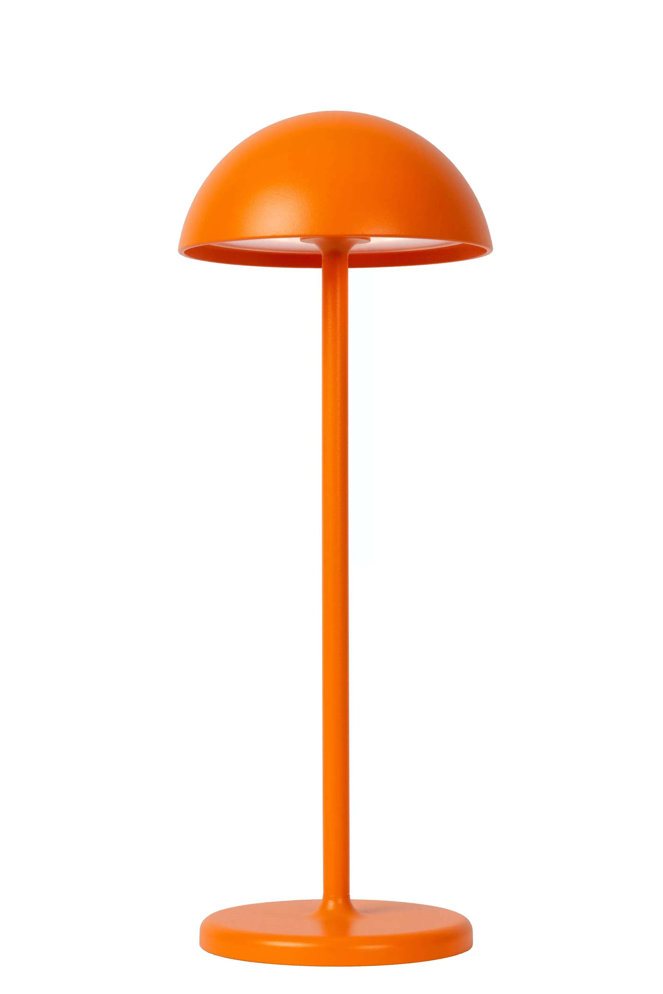 Online JOY - Oplaadbare Tafellamp Binnen/Buiten - Accu/Batterij - Ø 12 cm - LED Dimb. - 1x1,5W 3000K - IP54 - Oranje Tafellampen Buiten