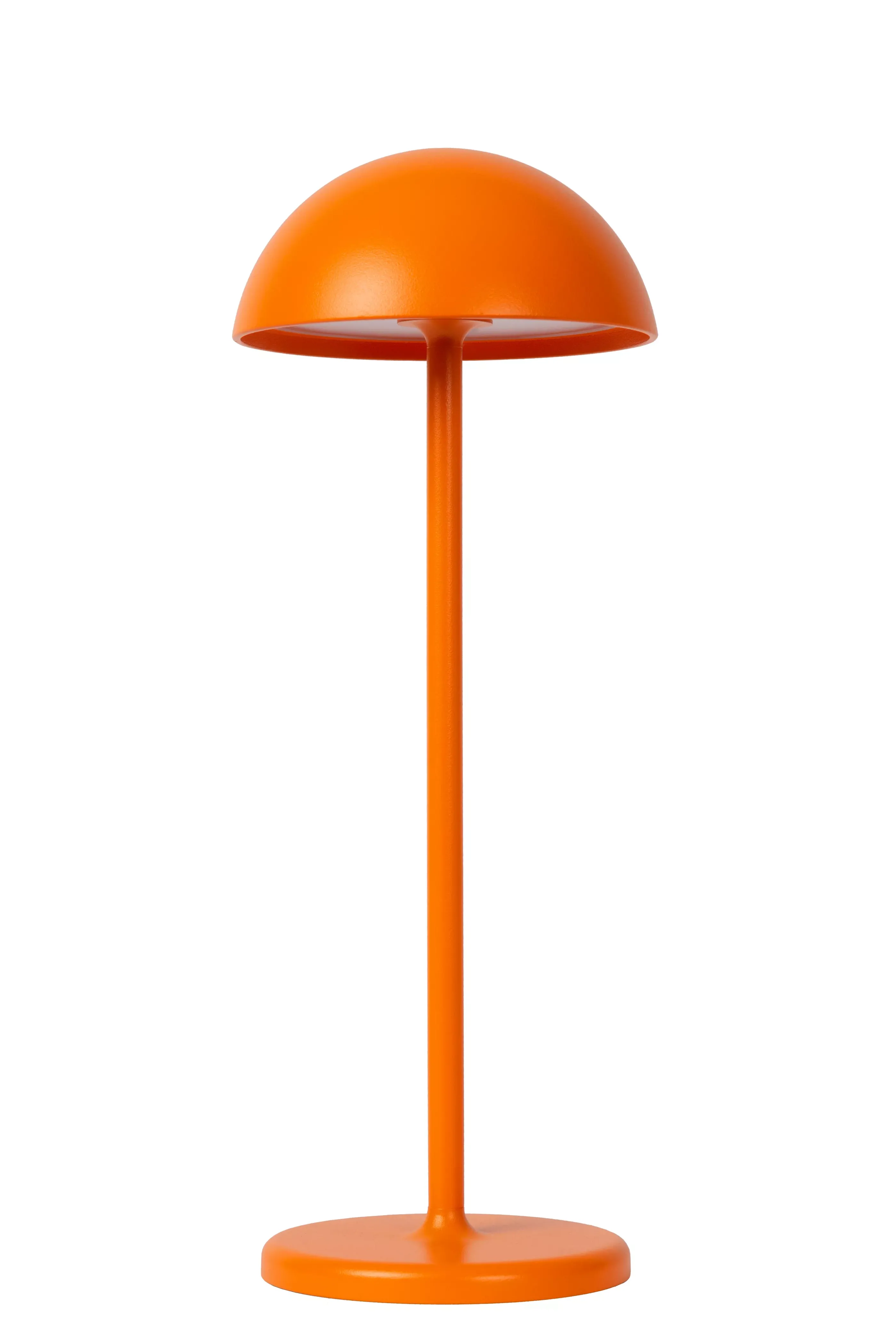 Online JOY - Oplaadbare Tafellamp Binnen/Buiten - Accu/Batterij - Ø 12 cm - LED Dimb. - 1x1,5W 3000K - IP54 - Oranje Tafellampen Buiten