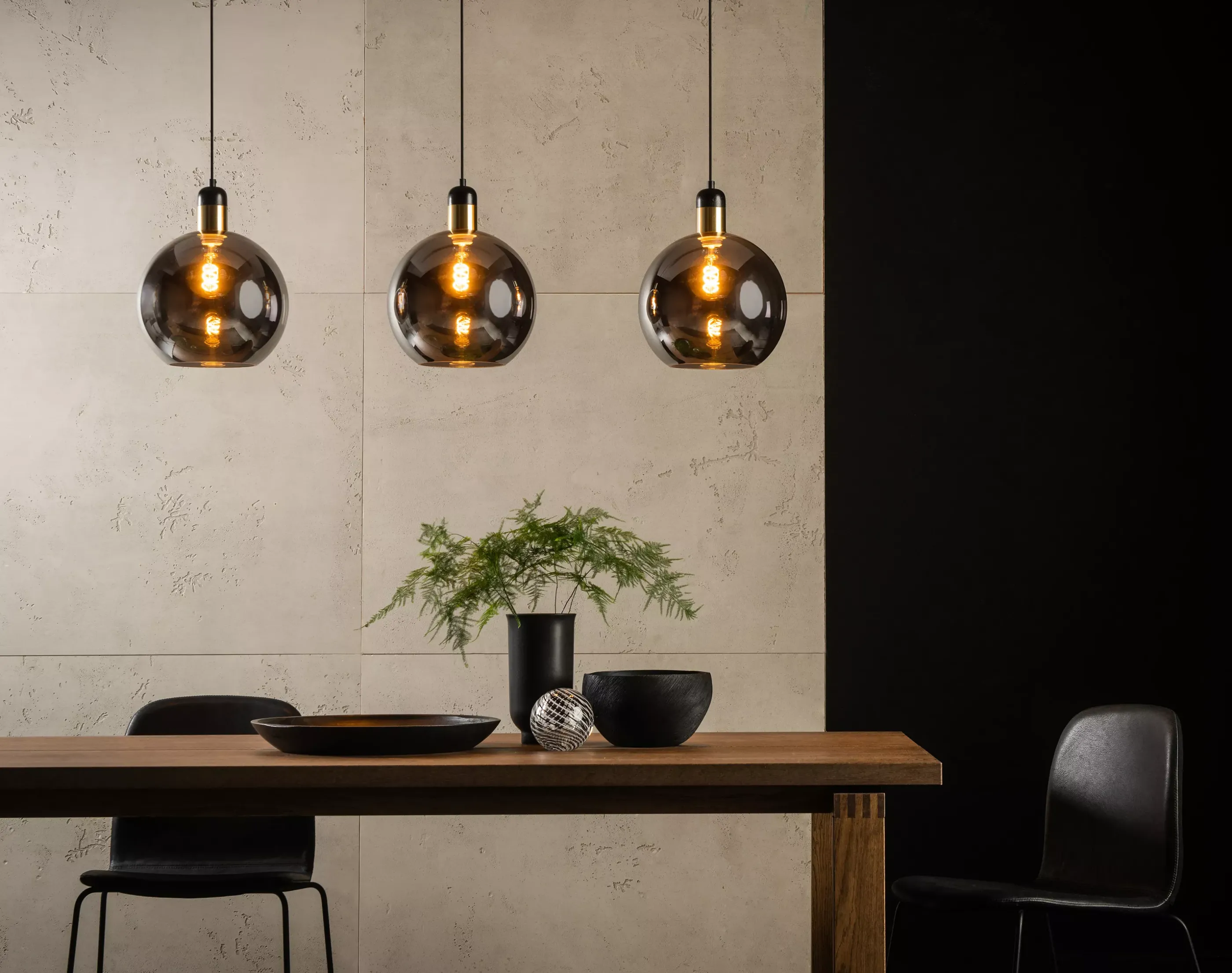 Clearance JULIUS - Hanglamp - 3xE27 - Fumé Hanglampen