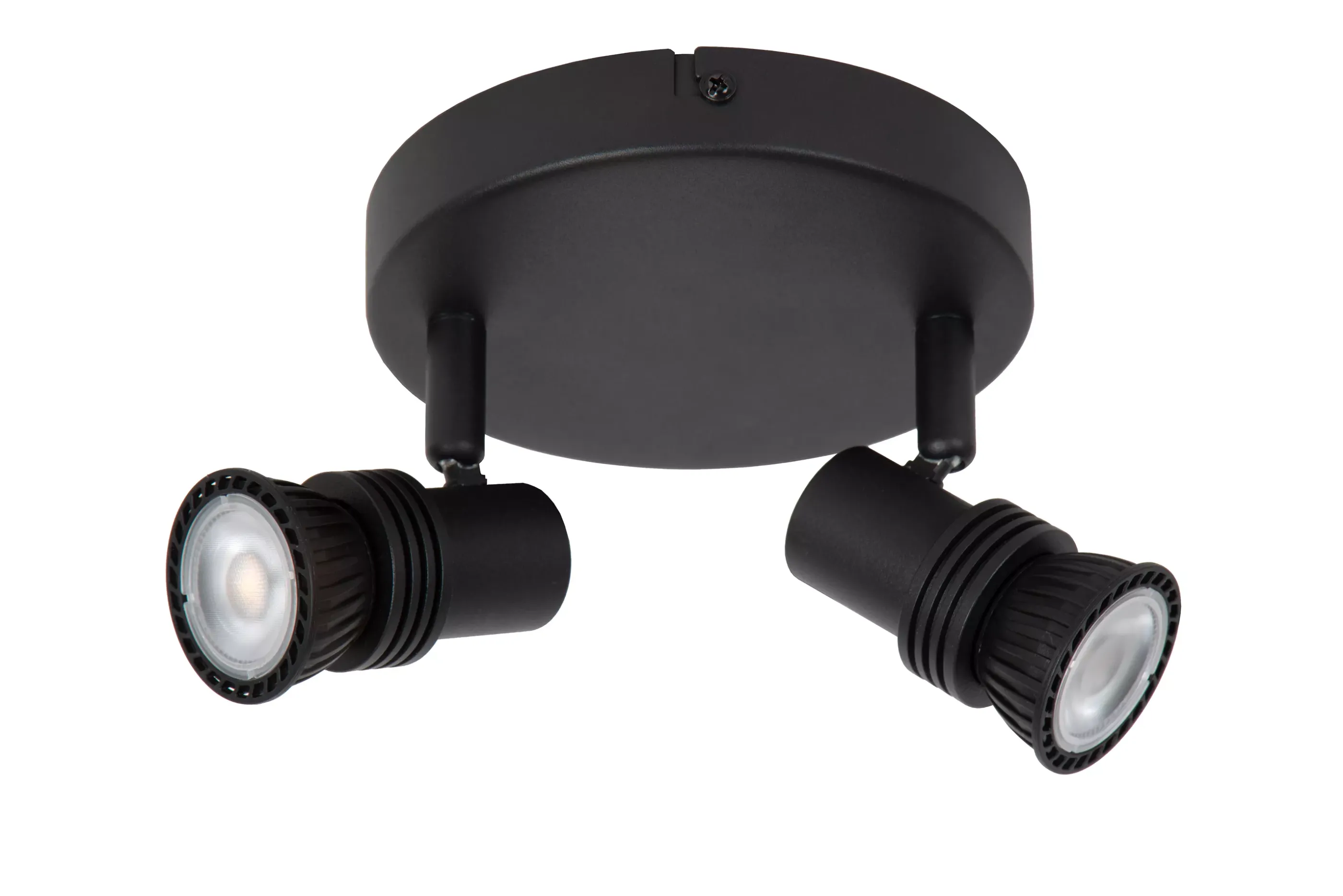 Clearance KIANTI - Plafondspot - Ø 15 cm - 2xGU10 - Zwart Plafondlampen
