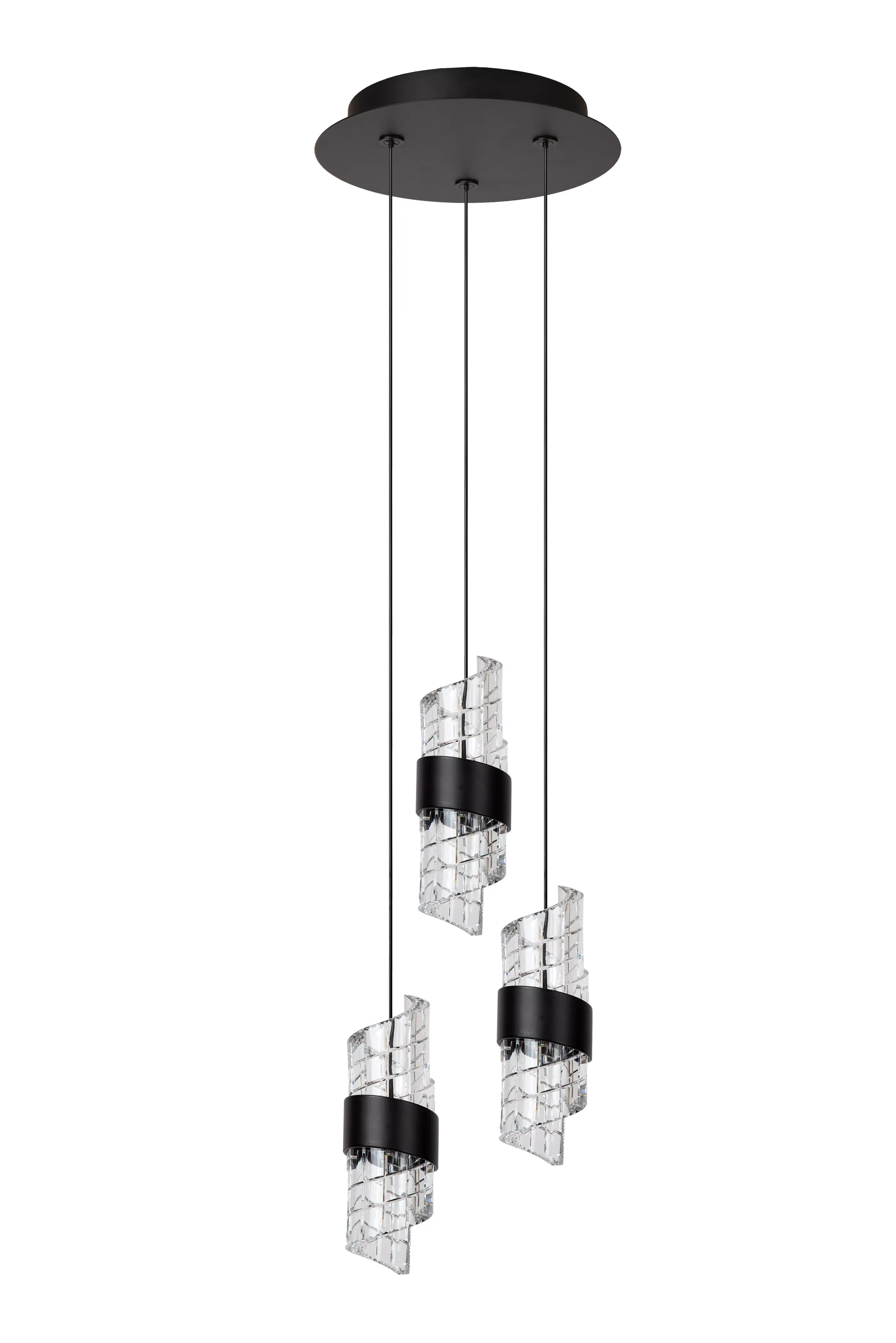 Hot KLIGANDE - Hanglamp - Ø 25 cm - LED Dimb. - 3x8W 2700K - Zwart Hanglampen