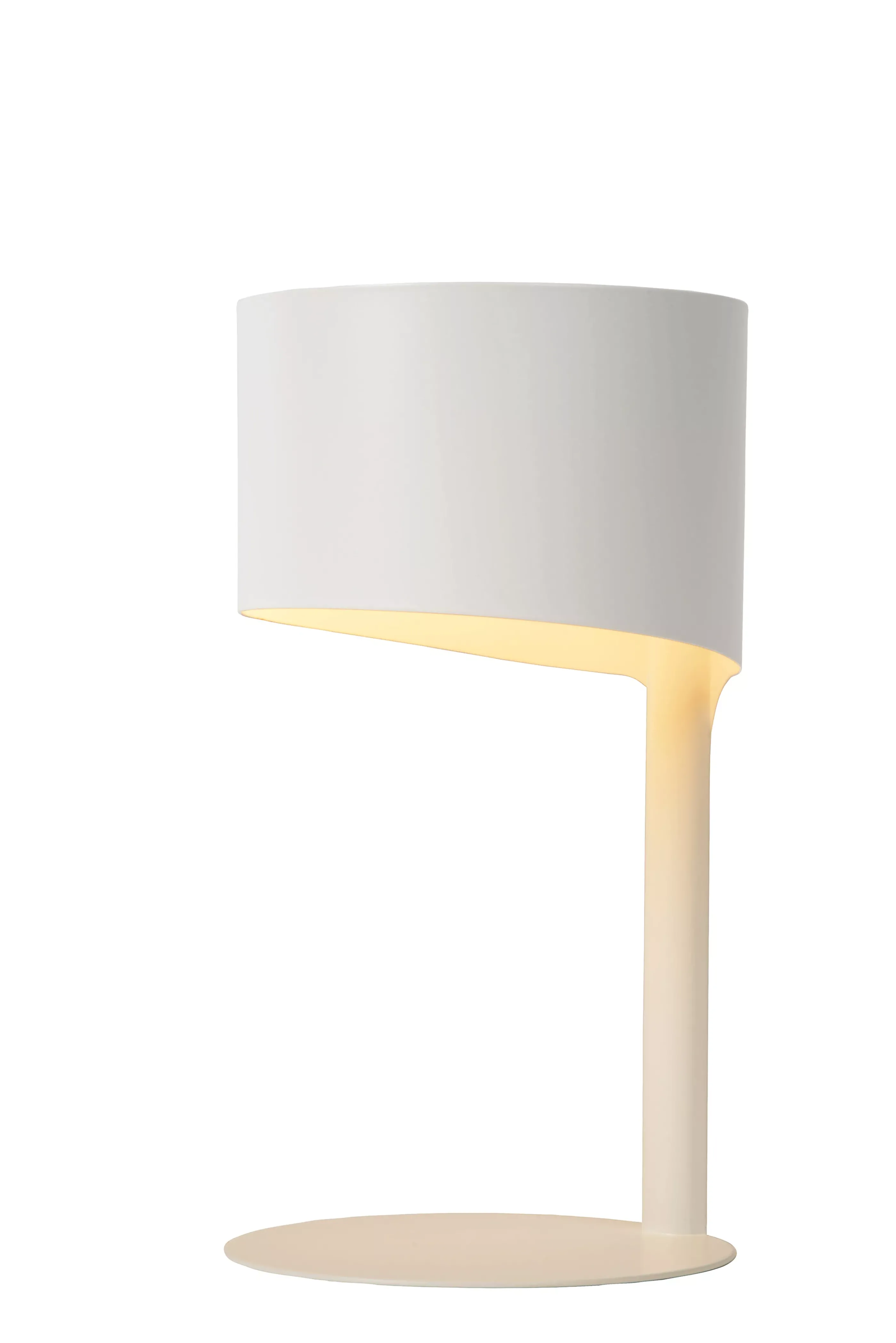 Flash Sale KNULLE - Tafellamp - Ø 15 cm - 1xE14 - Wit Tafellampen