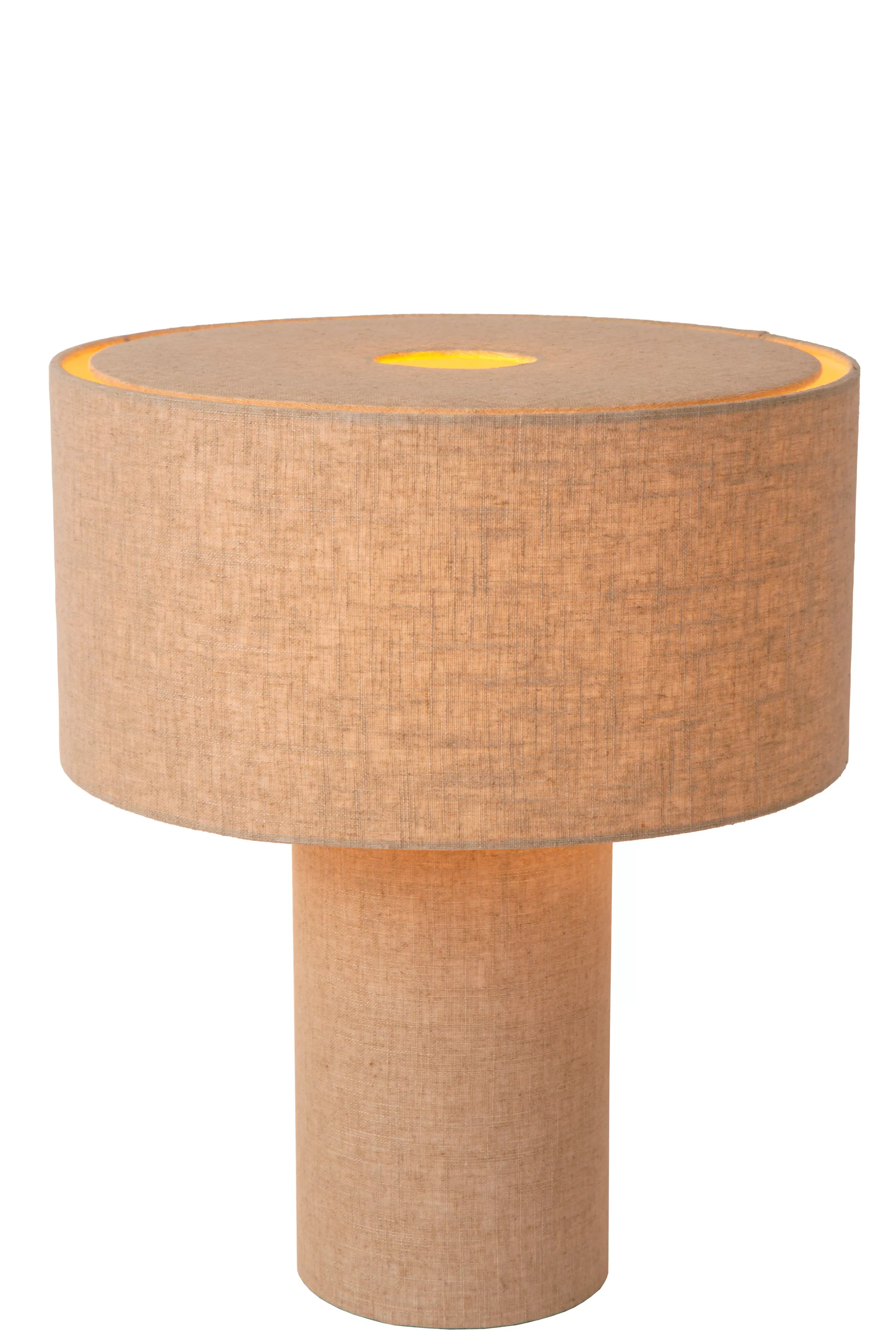 Clearance LEEROY - Tafellamp - 1xE27 - Taupe Tafellampen