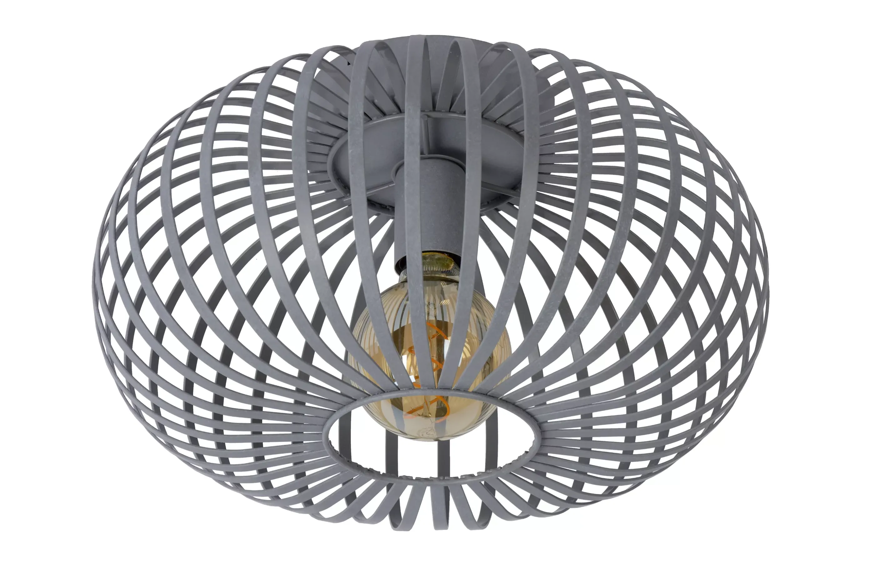 Fashion MANUELA - Plafonnière - Ø 39,5 cm - 1xE27 - Grijs Plafondlampen
