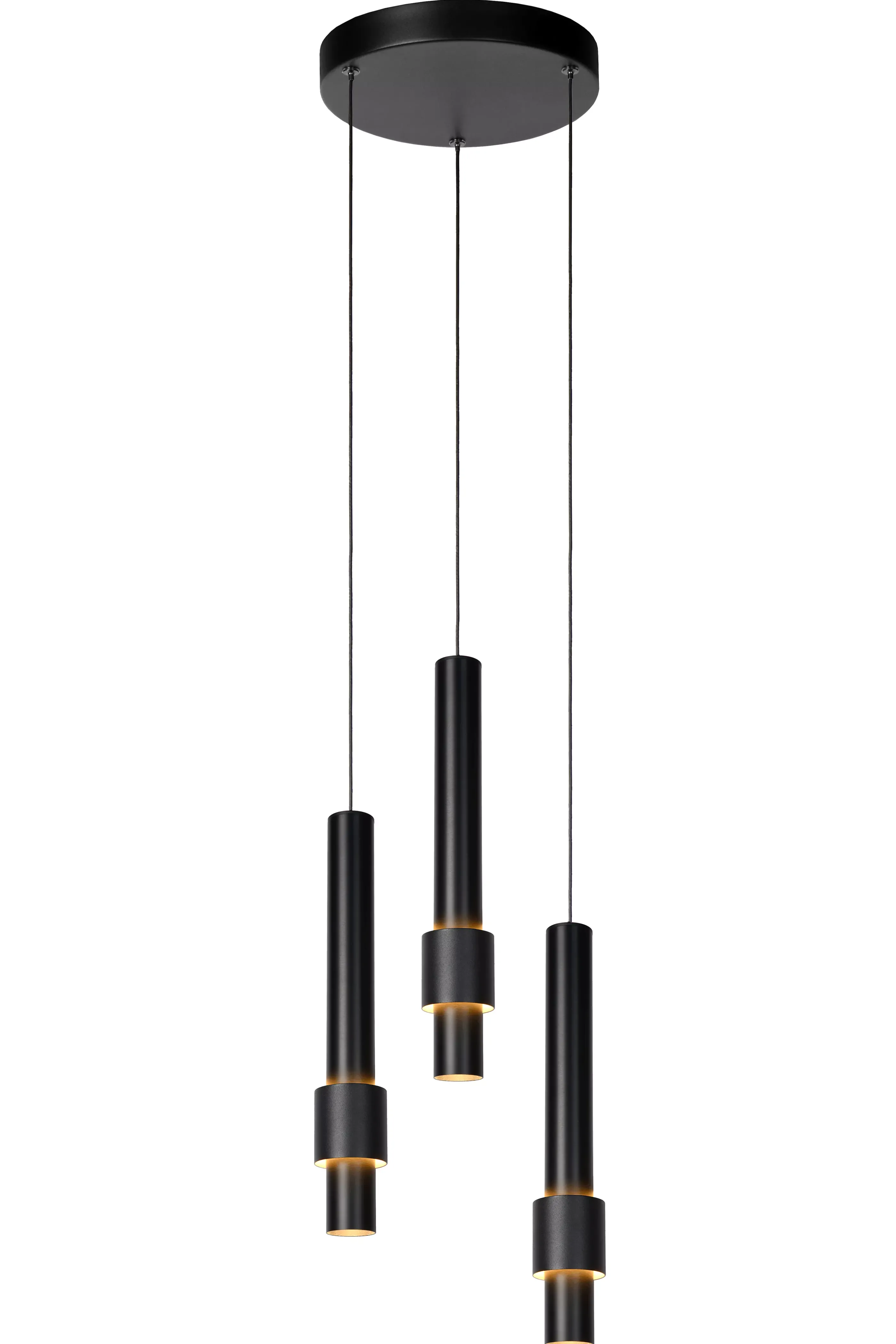 Hot MARGARY - Hanglamp - Ø 28 cm - LED Dimb. - 3x4W 2700K - Zwart Hanglampen