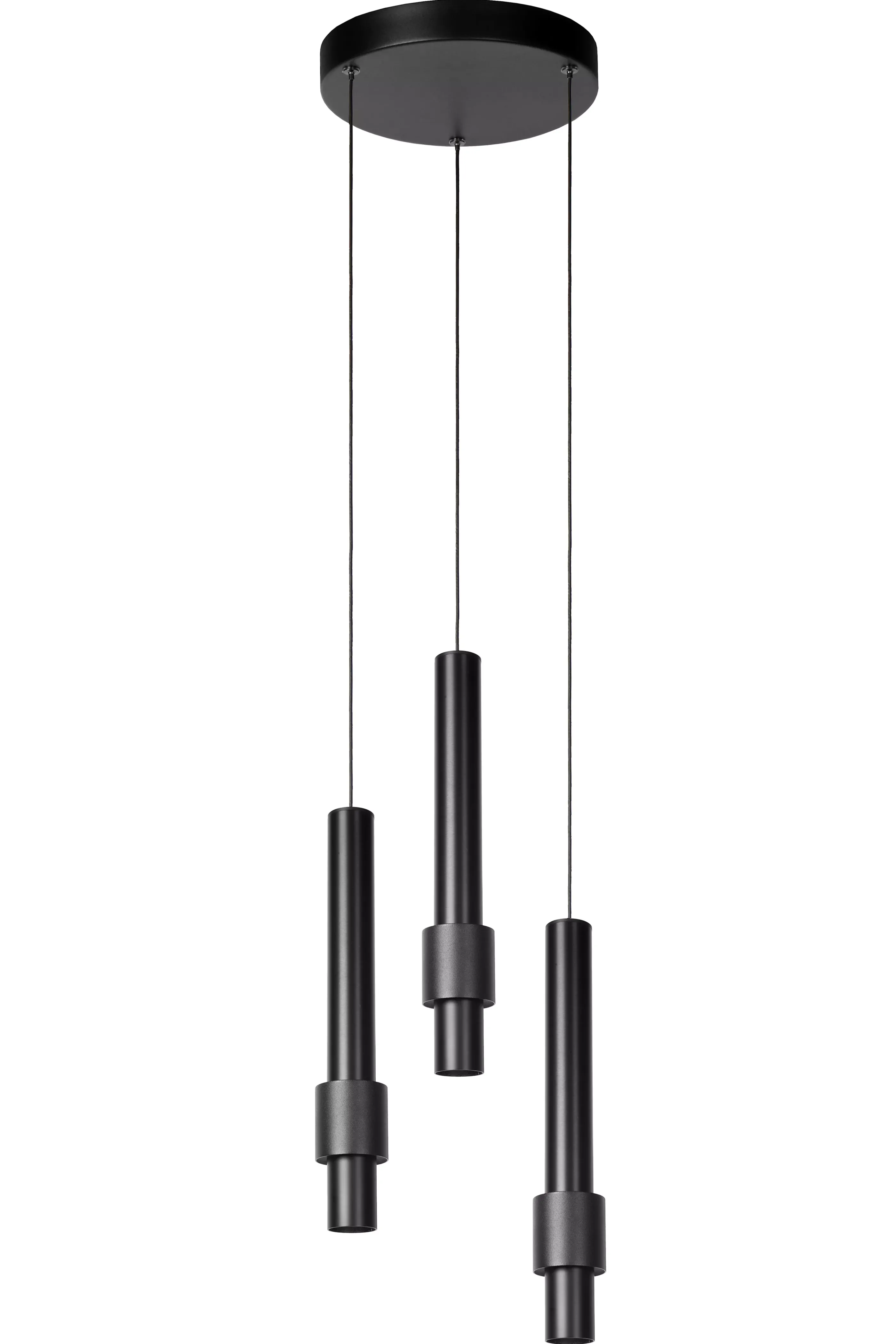 Hot MARGARY - Hanglamp - Ø 28 cm - LED Dimb. - 3x4W 2700K - Zwart Hanglampen