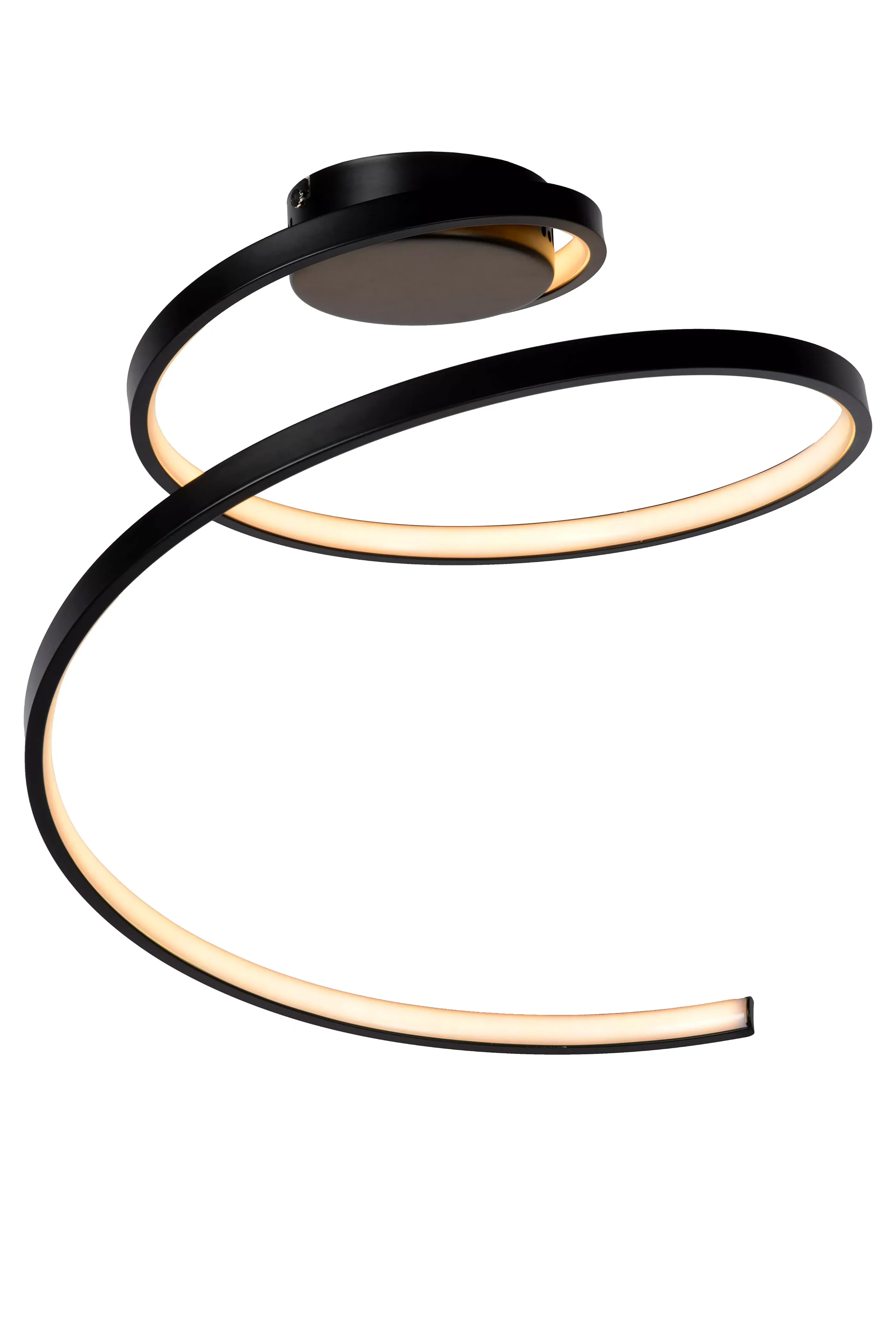 Online MAXENCE - Plafonnière - Ø 46 cm - LED 3 StepDim - 1x24W 3000K - Zwart Plafondlampen