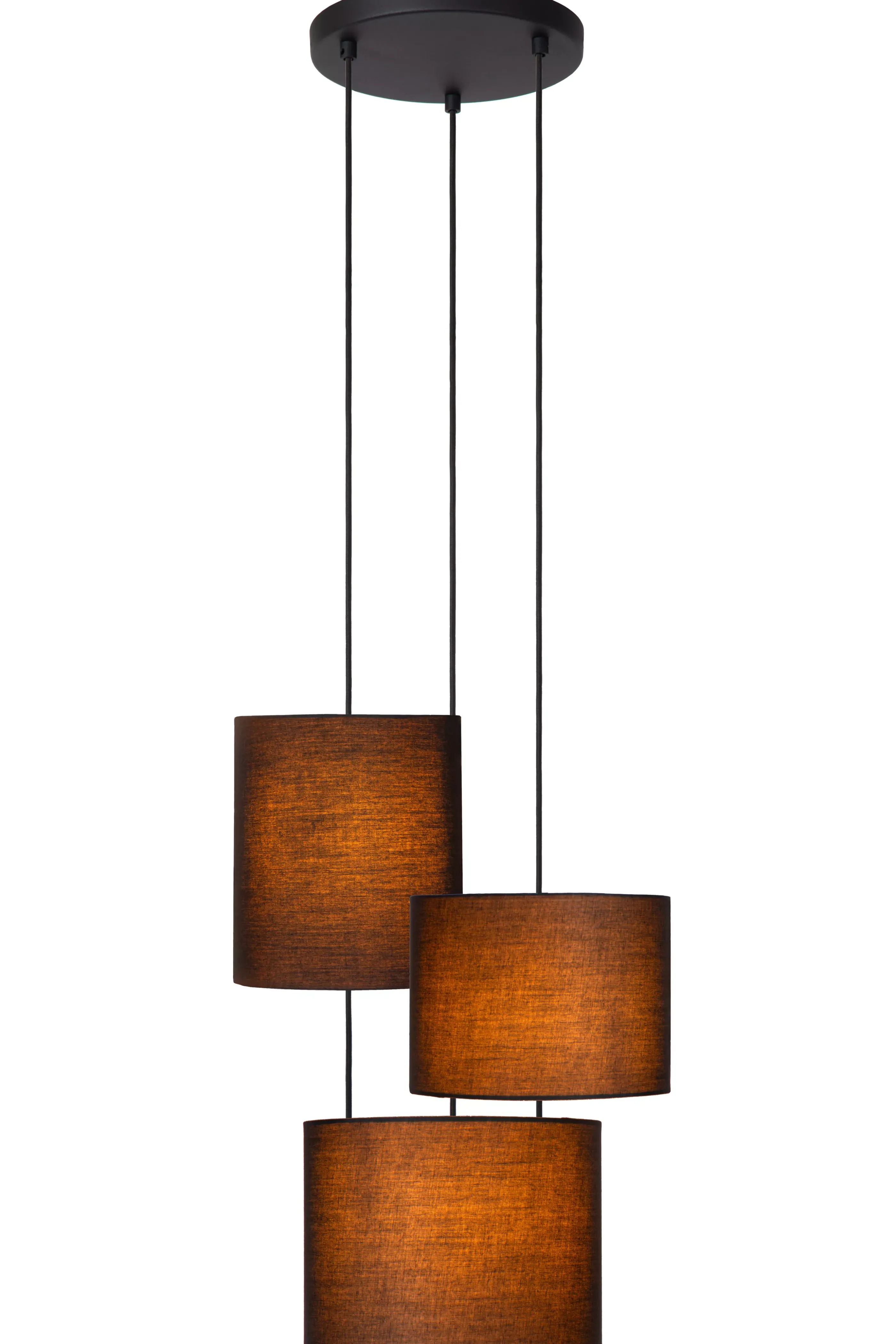 Clearance MAYA - Hanglamp - Ø 46 cm - 3xE27 - Zwart Hanglampen