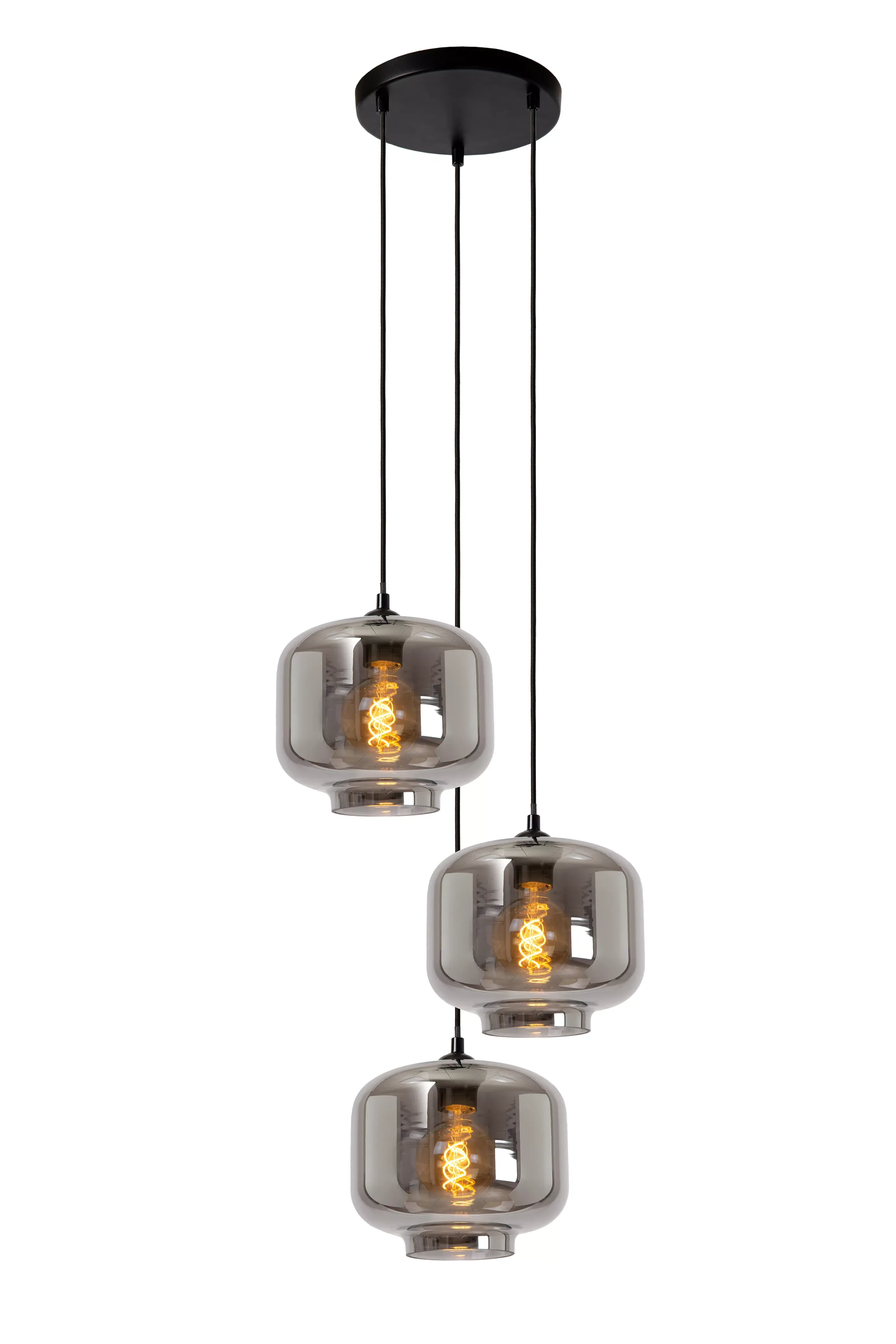 Flash Sale MEDINE - Hanglamp - Ø 46 cm - 3xE27 - Fumé Hanglampen