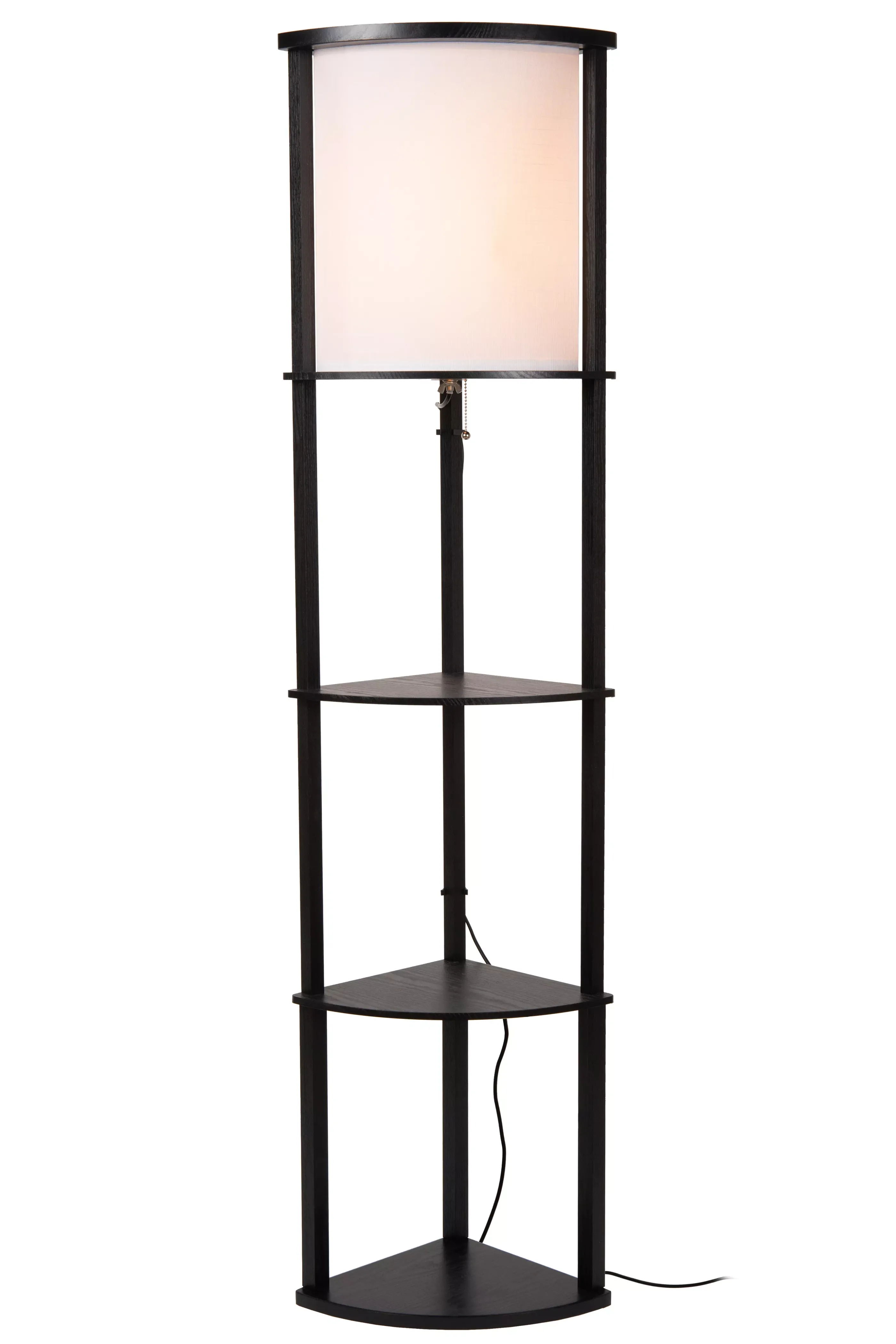 Outlet MENNO - Vloerlamp - 1xE27 - Zwart Staande Lampen