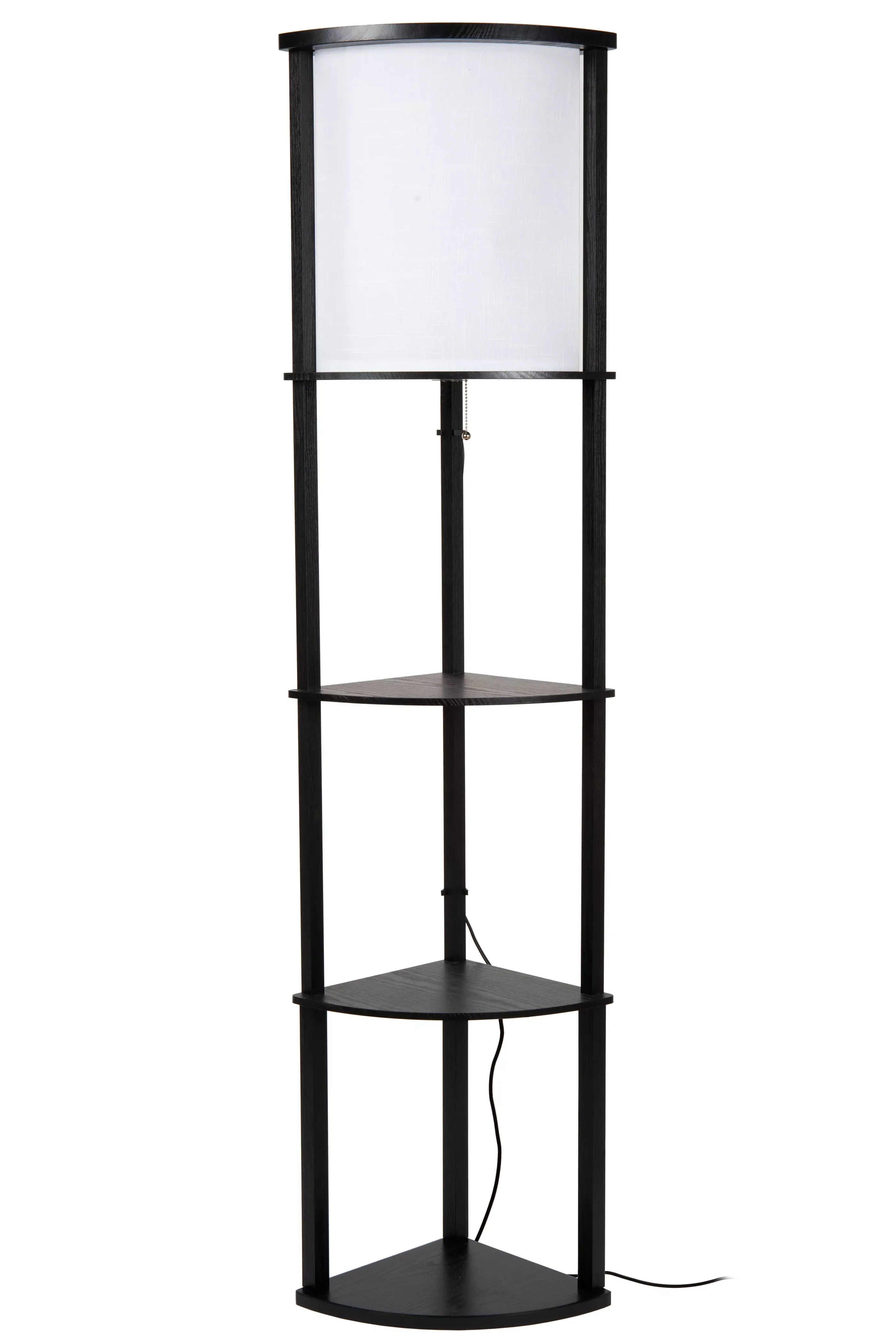 Outlet MENNO - Vloerlamp - 1xE27 - Zwart Staande Lampen