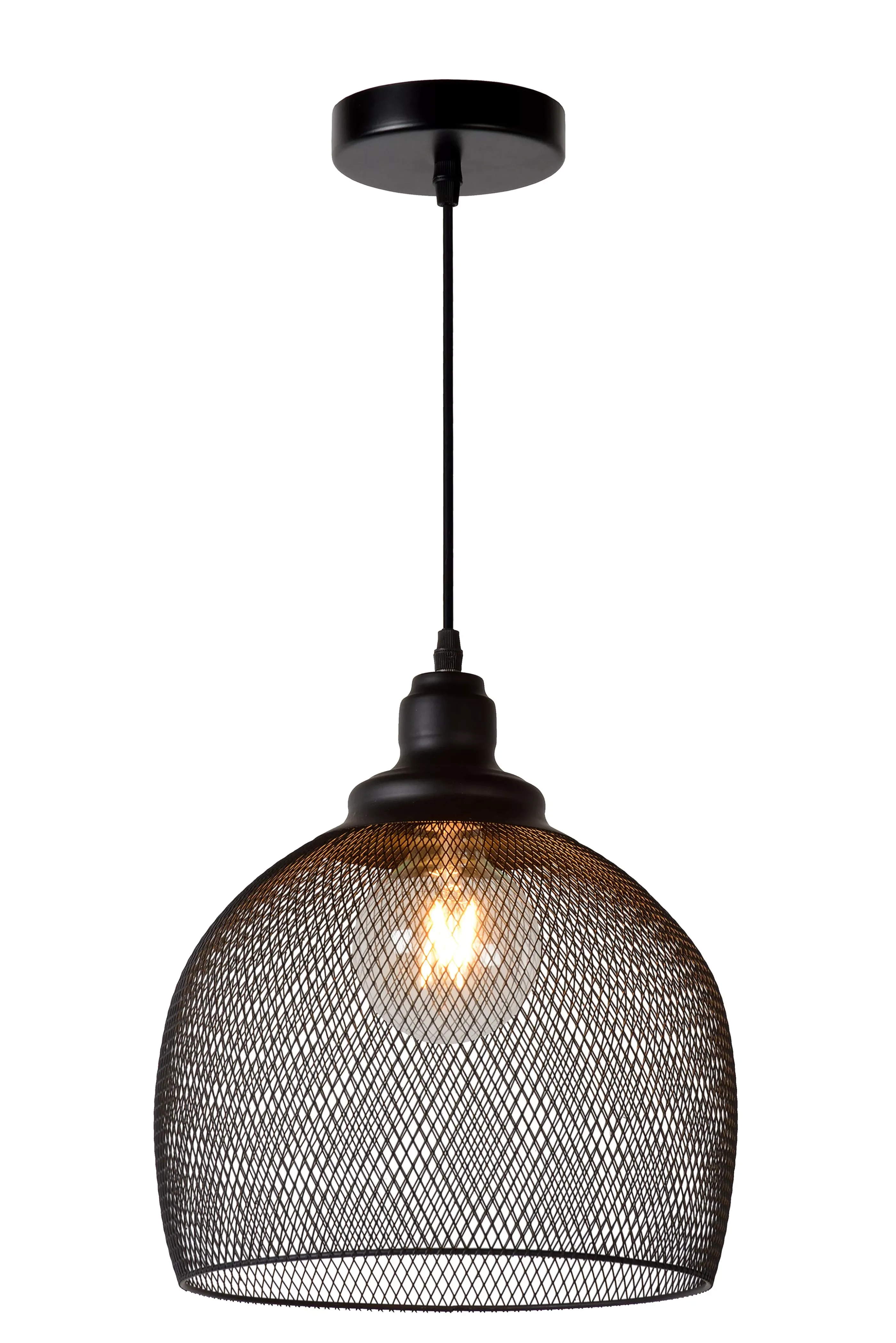 Flash Sale MESH - Hanglamp - Ø 28 cm - 1xE27 - Zwart Hanglampen