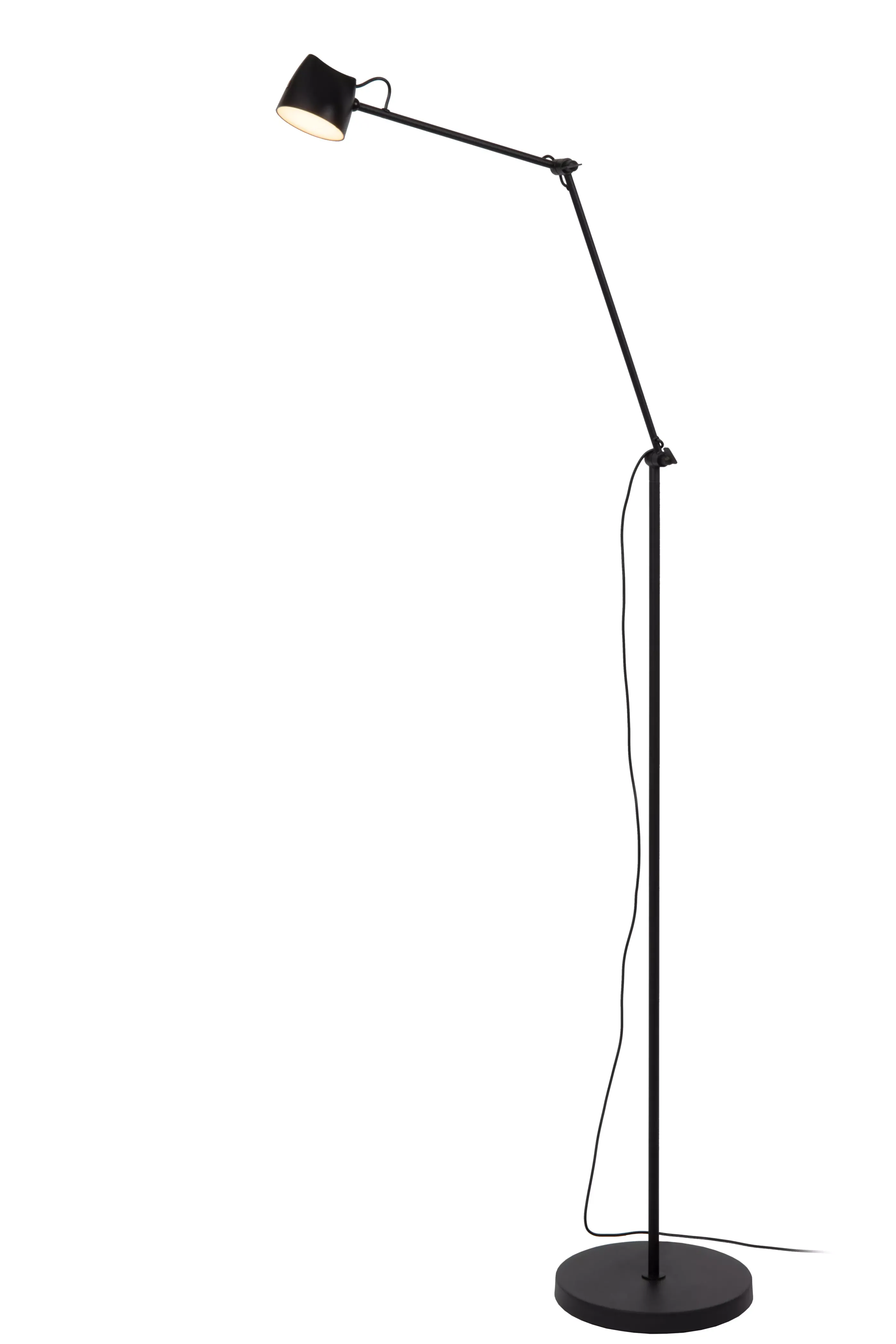 Flash Sale MILNE - Vloerlamp - LED Dimb. - 1x8W 2700K - Zwart Staande Lampen