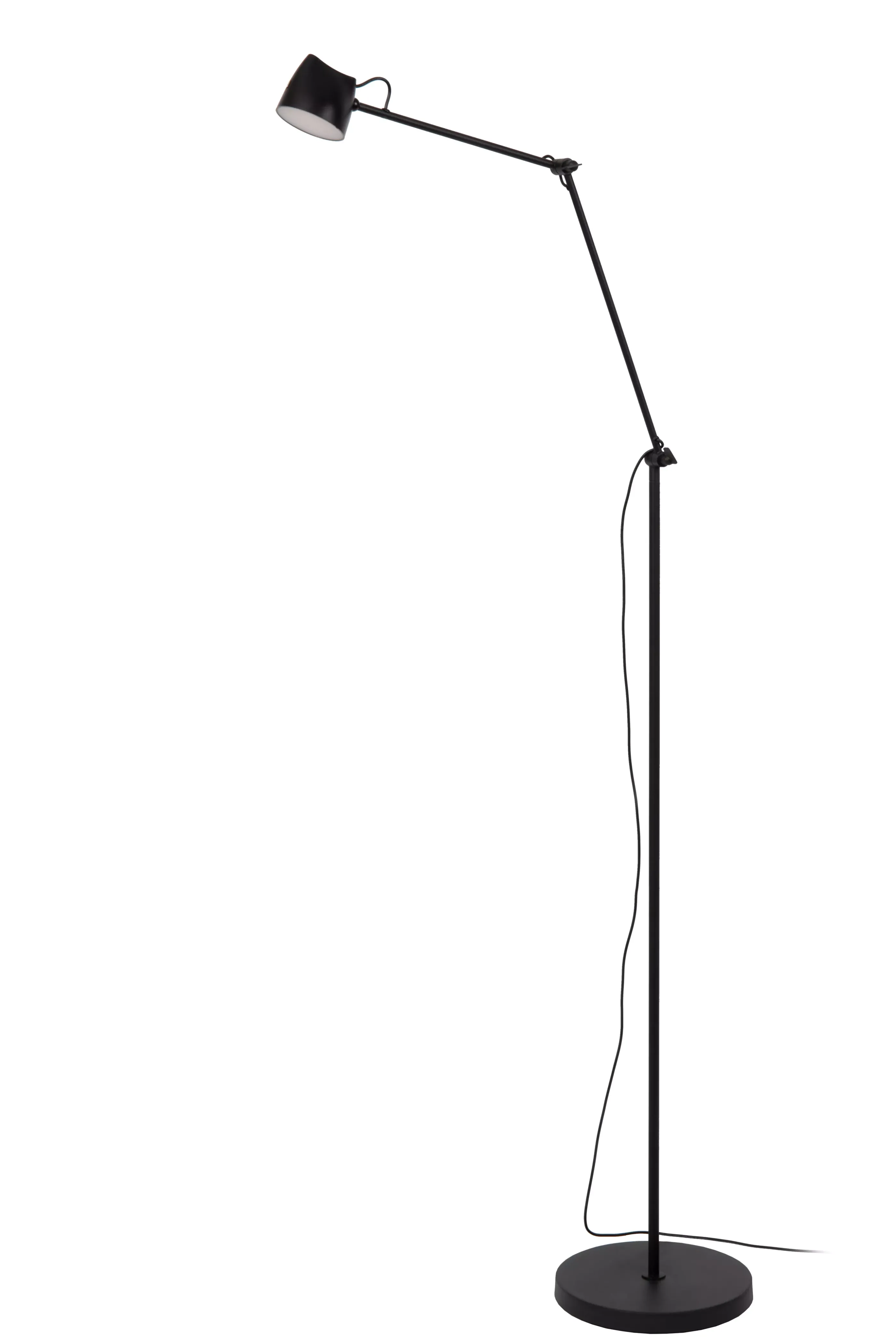 Flash Sale MILNE - Vloerlamp - LED Dimb. - 1x8W 2700K - Zwart Staande Lampen