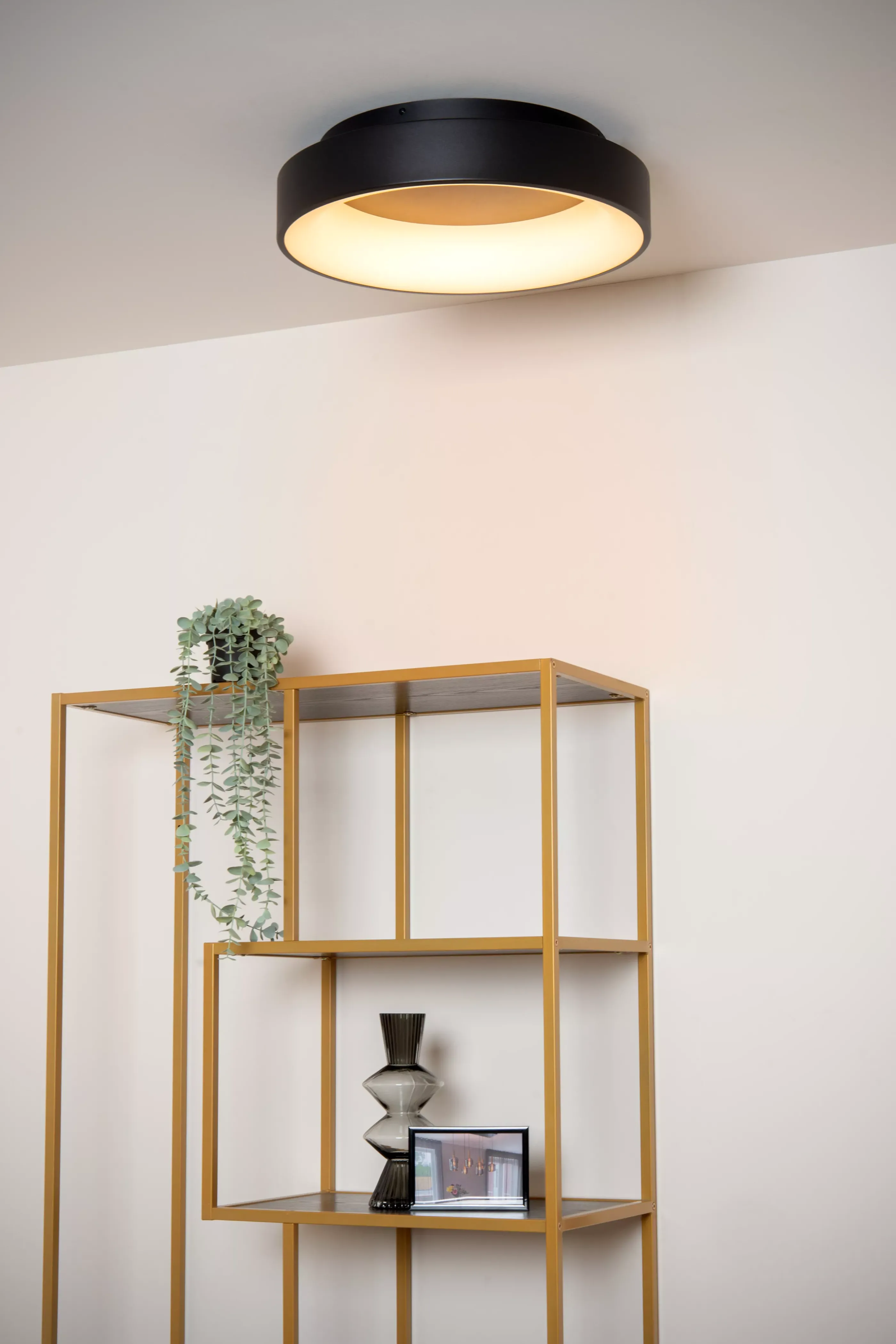 Clearance MIRAGE - Plafonnière - Ø 45 cm - LED Dimb. - 1x33W 2700K - Zwart Plafondlampen