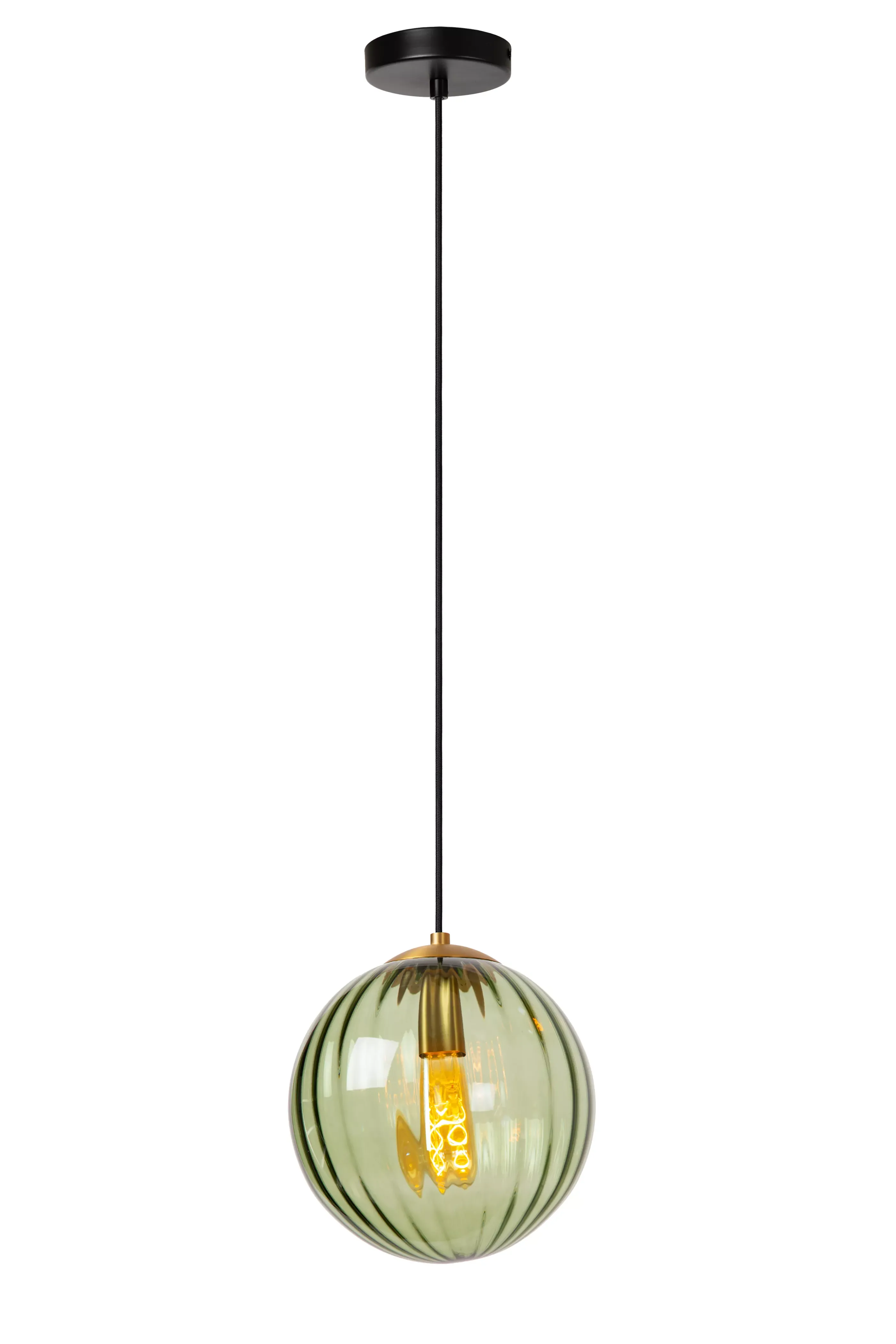 Clearance MONSARAZ - Hanglamp - Ø 25 cm - 1xE27 - Groen Hanglampen