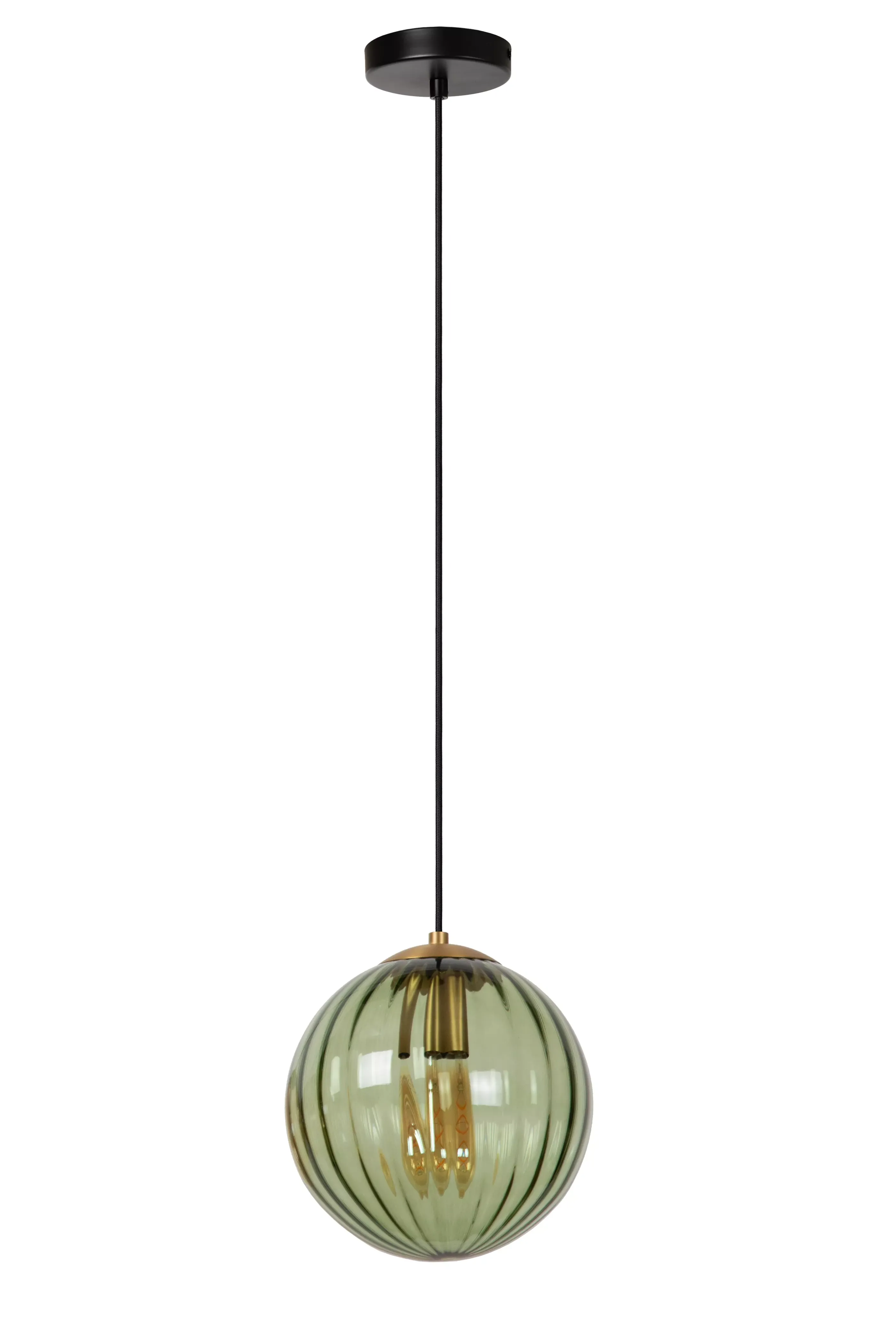 Clearance MONSARAZ - Hanglamp - Ø 25 cm - 1xE27 - Groen Hanglampen