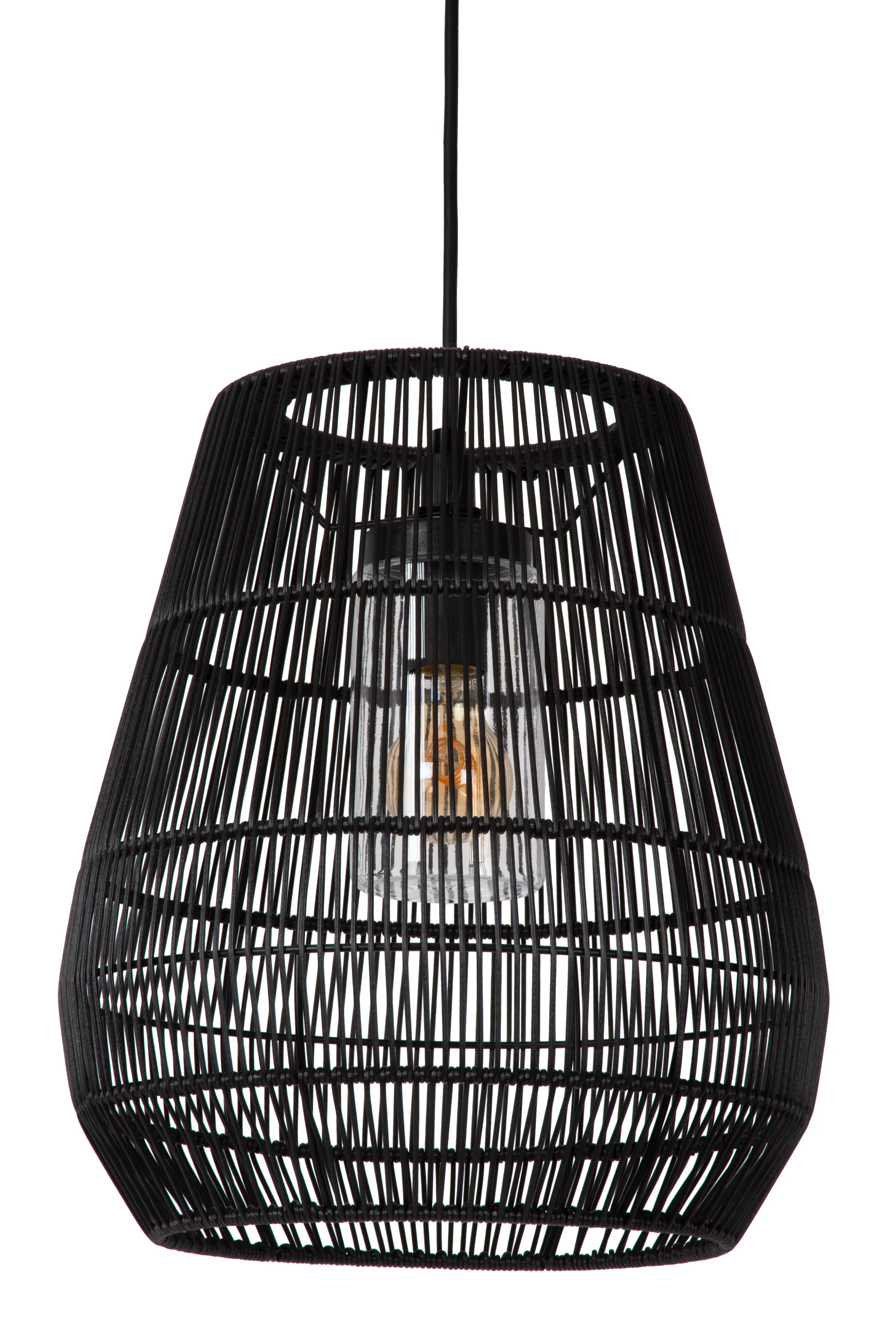 Sale NERIDA - Hanglamp Binnen/Buiten - Ø 35 cm - 1xE27 - IP44 - Zwart Hanglampen Buiten