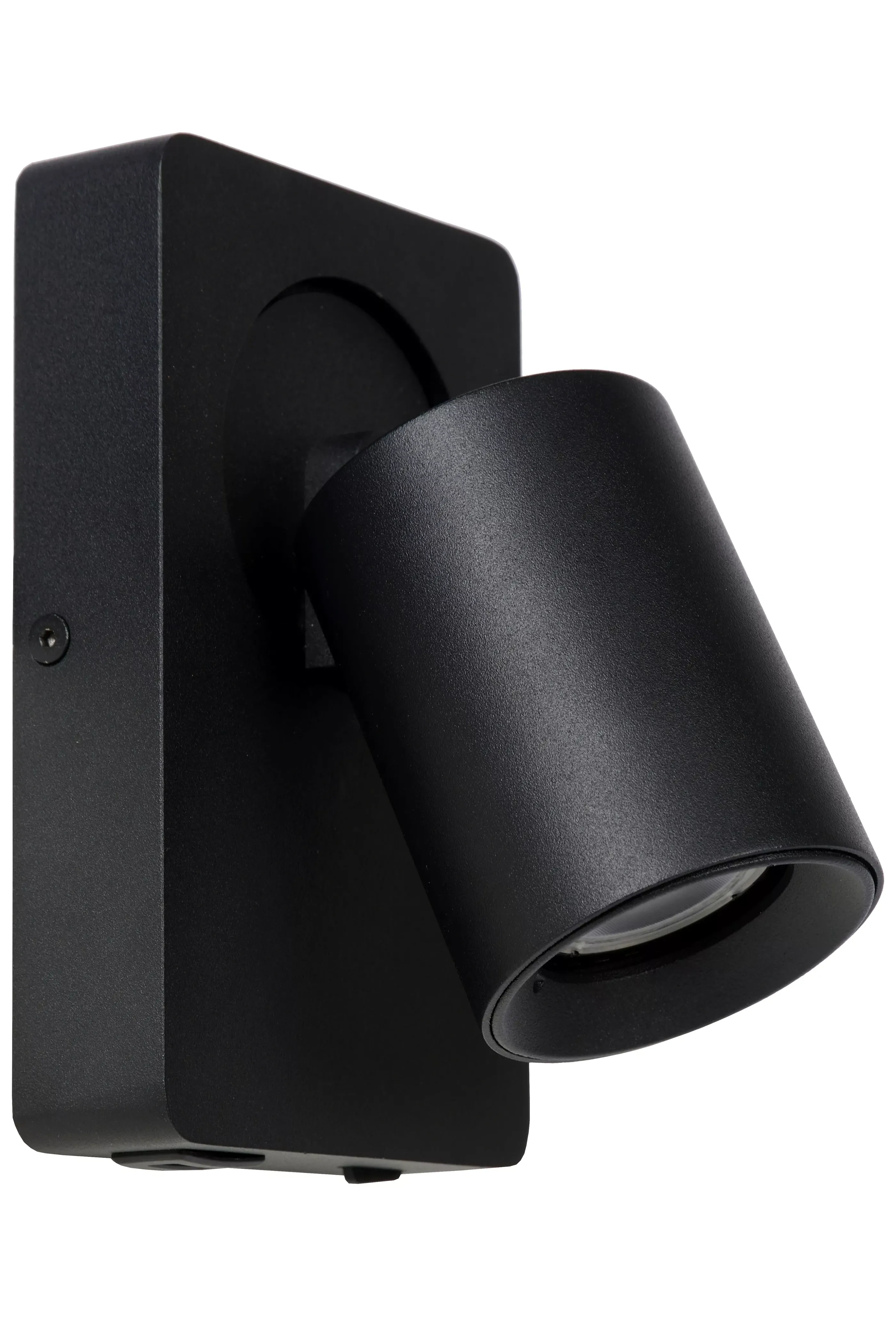 Discount NIGEL - Bedlamp / Wandlamp - LED Dim to warm - GU10 - 1x5W 2200K/3000K - Met USB oplaadpunt - Zwart Wandverlichting