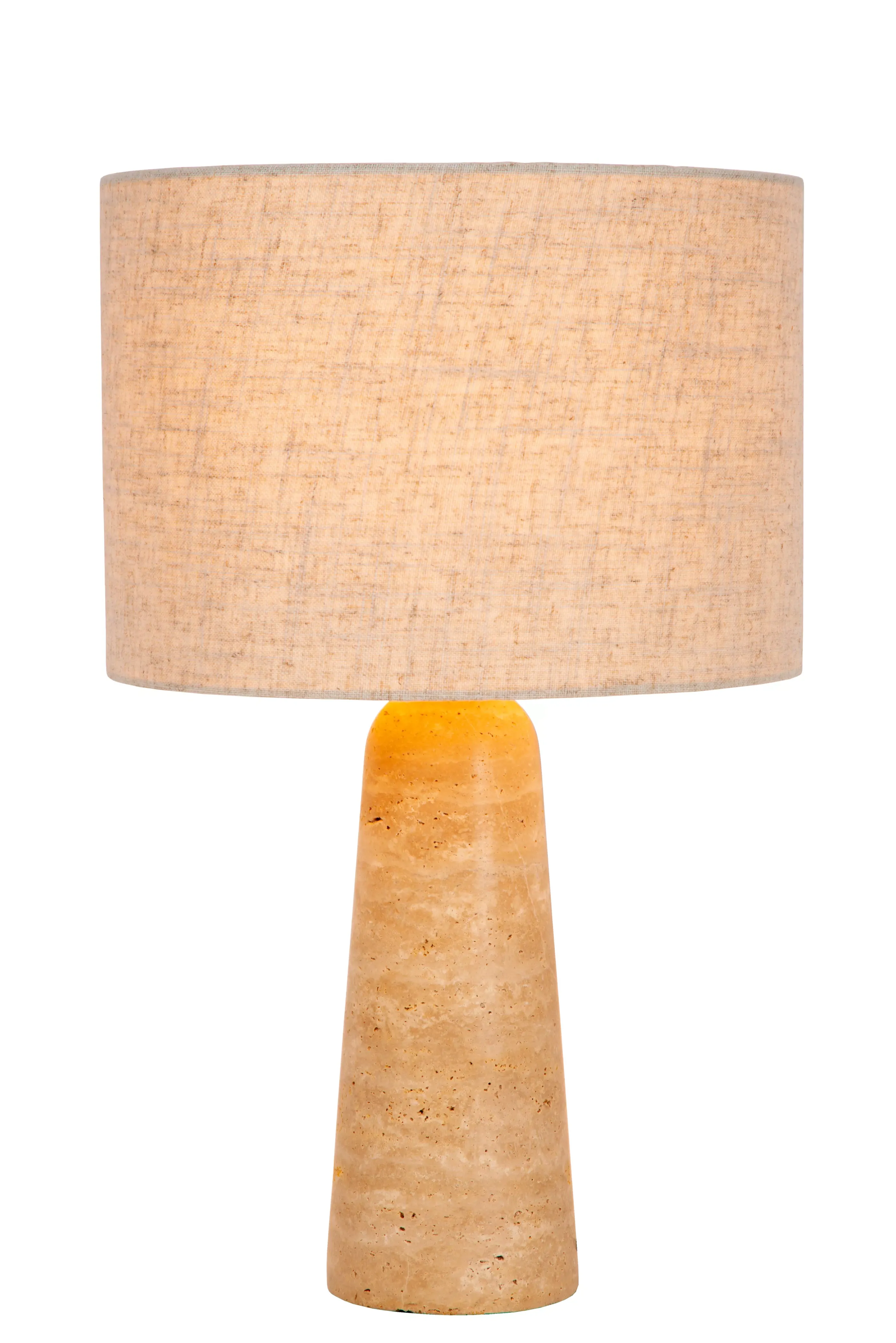 Discount NIMUE - Tafellamp - Ø 30 cm - 1xE27 - Taupe Tafellampen