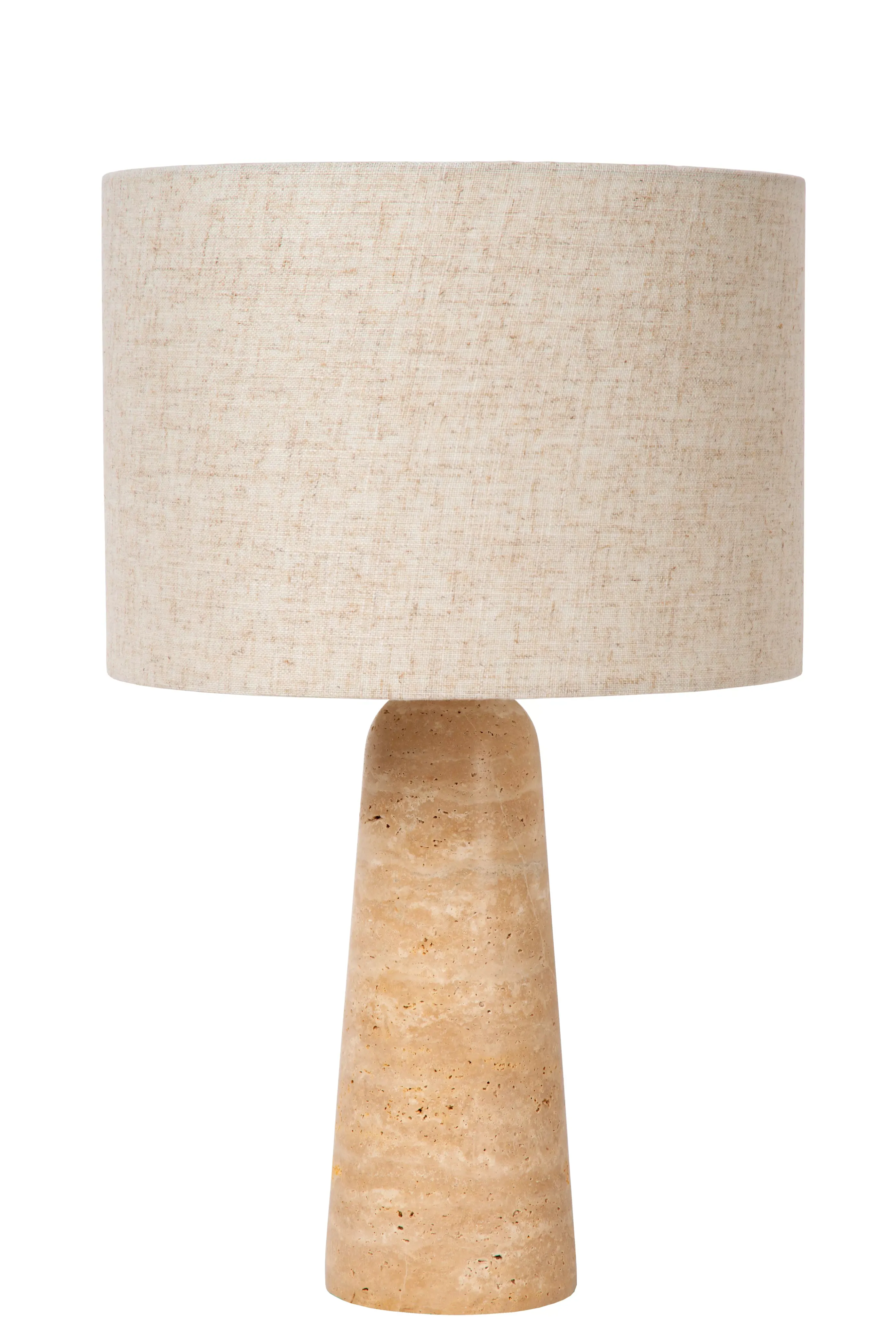 Discount NIMUE - Tafellamp - Ø 30 cm - 1xE27 - Taupe Tafellampen