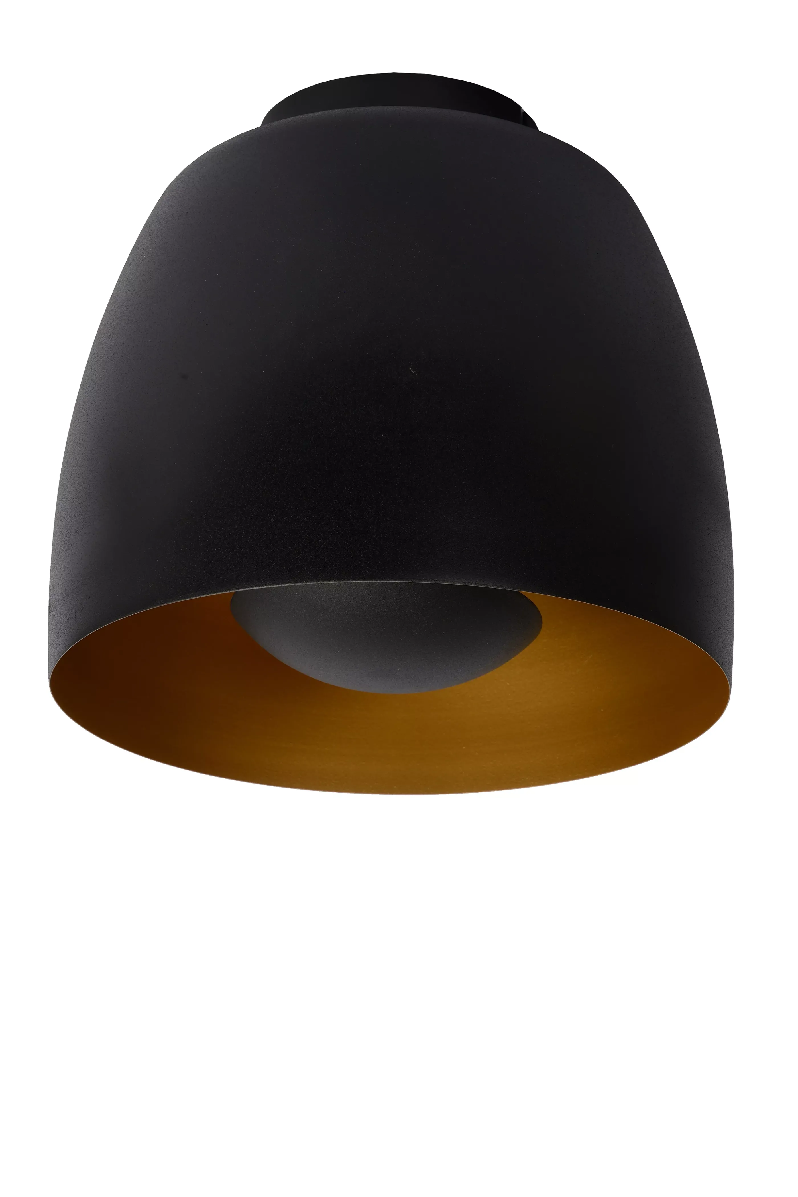 Clearance NOLAN - Plafonnière - Ø 24 cm - 1xE27 - Zwart Plafondlampen
