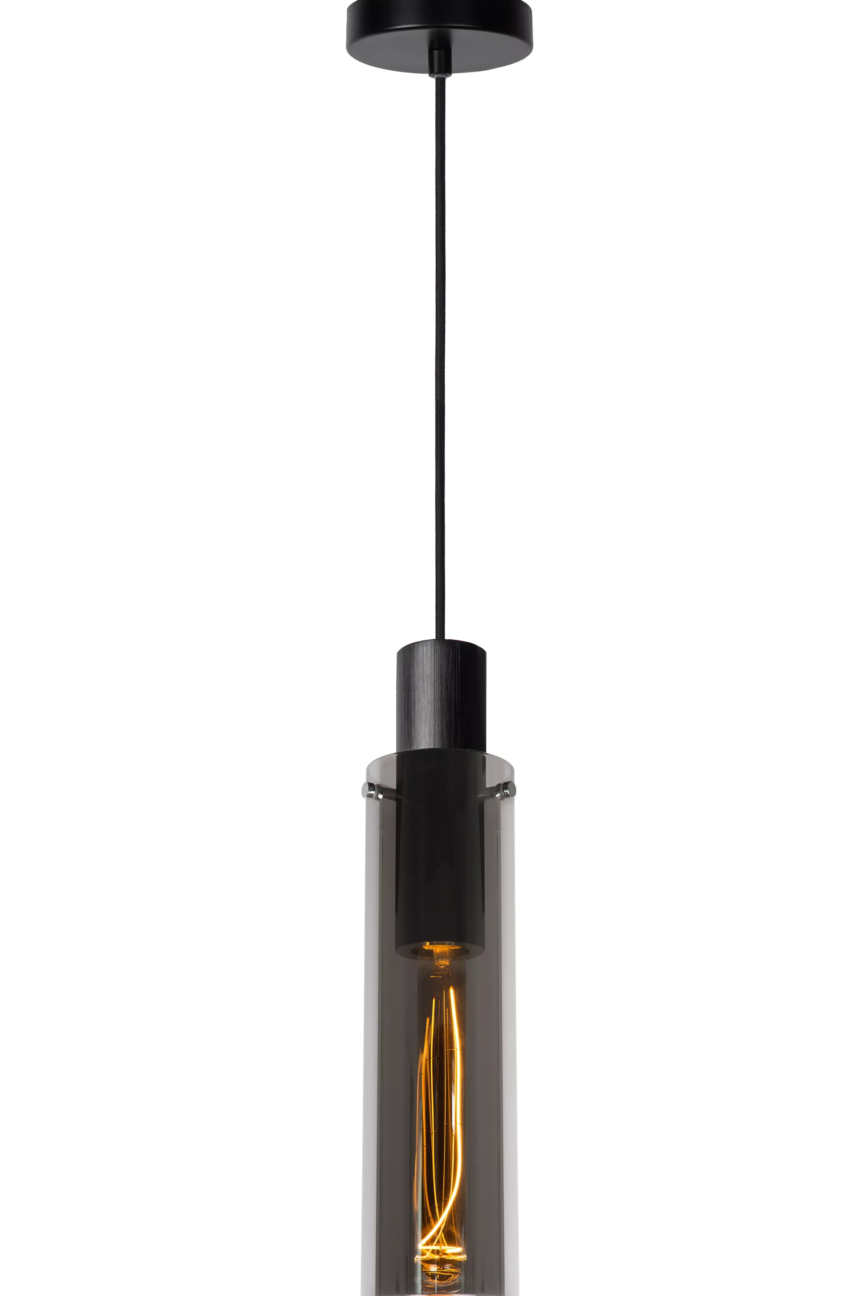 Best Sale ORLANDO - Hanglamp - Ø 10 cm - 1xE27 - Fumé Hanglampen