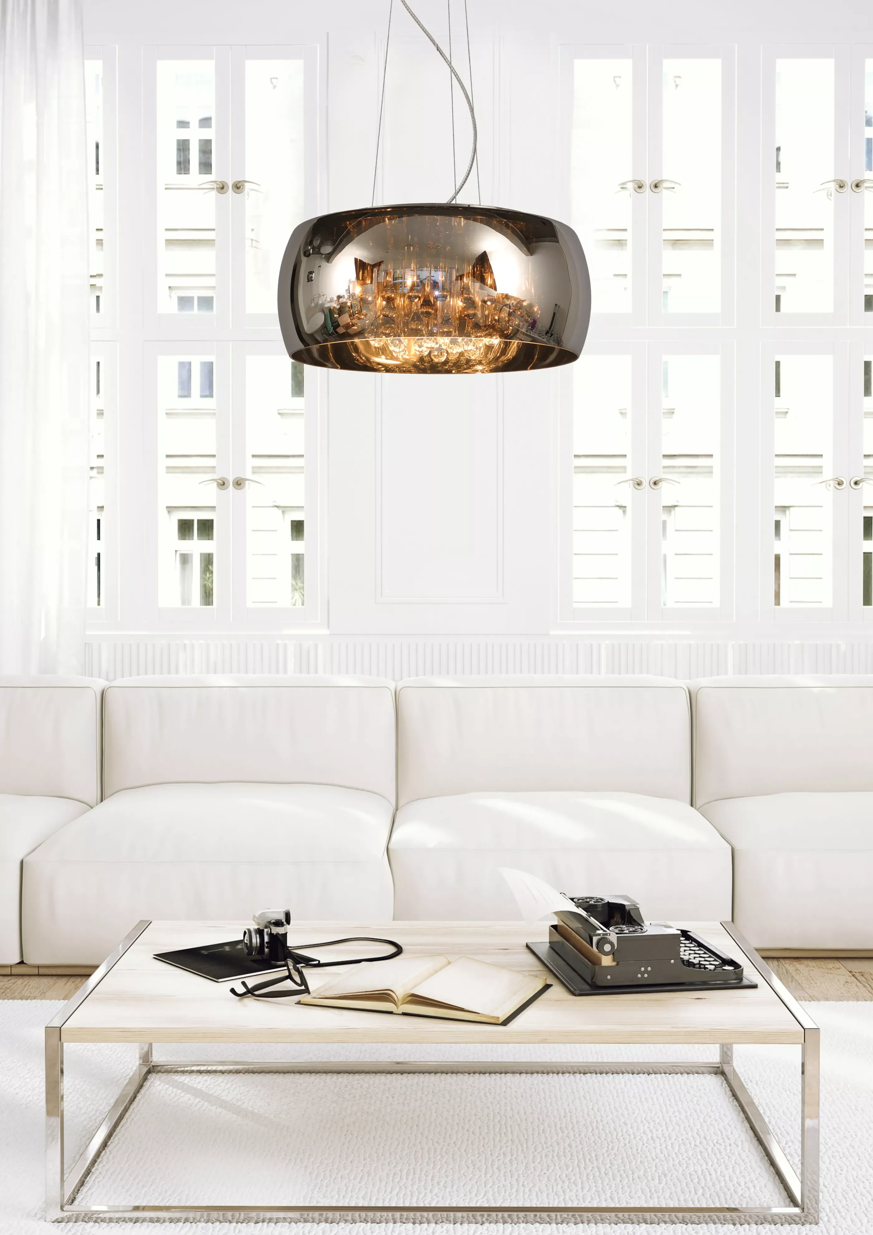 Flash Sale PEARL - Hanglamp - Ø 50 cm - 6xG9 - Chroom Hanglampen