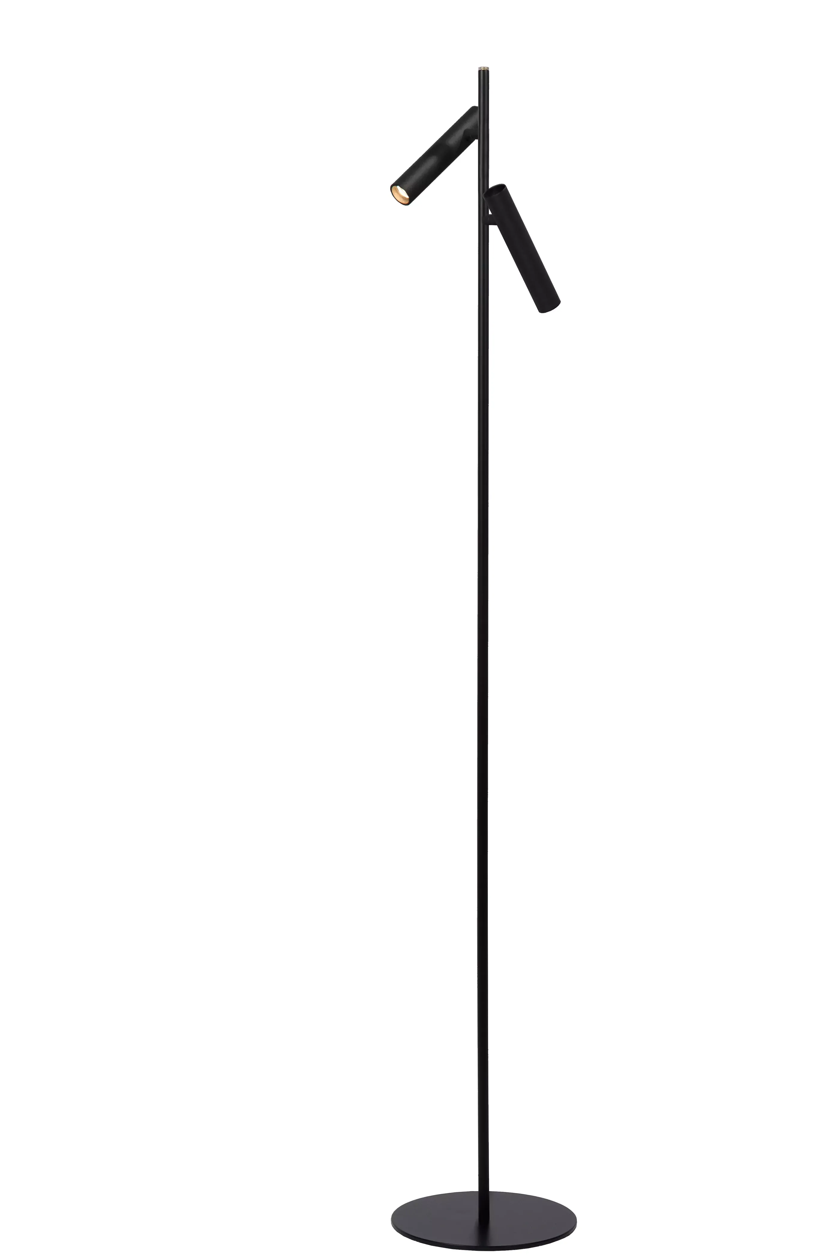 Hot PHILON - Leeslamp - Ø 23 cm - LED Dimb. - 2x4,5W 3000K - Zwart Staande Lampen
