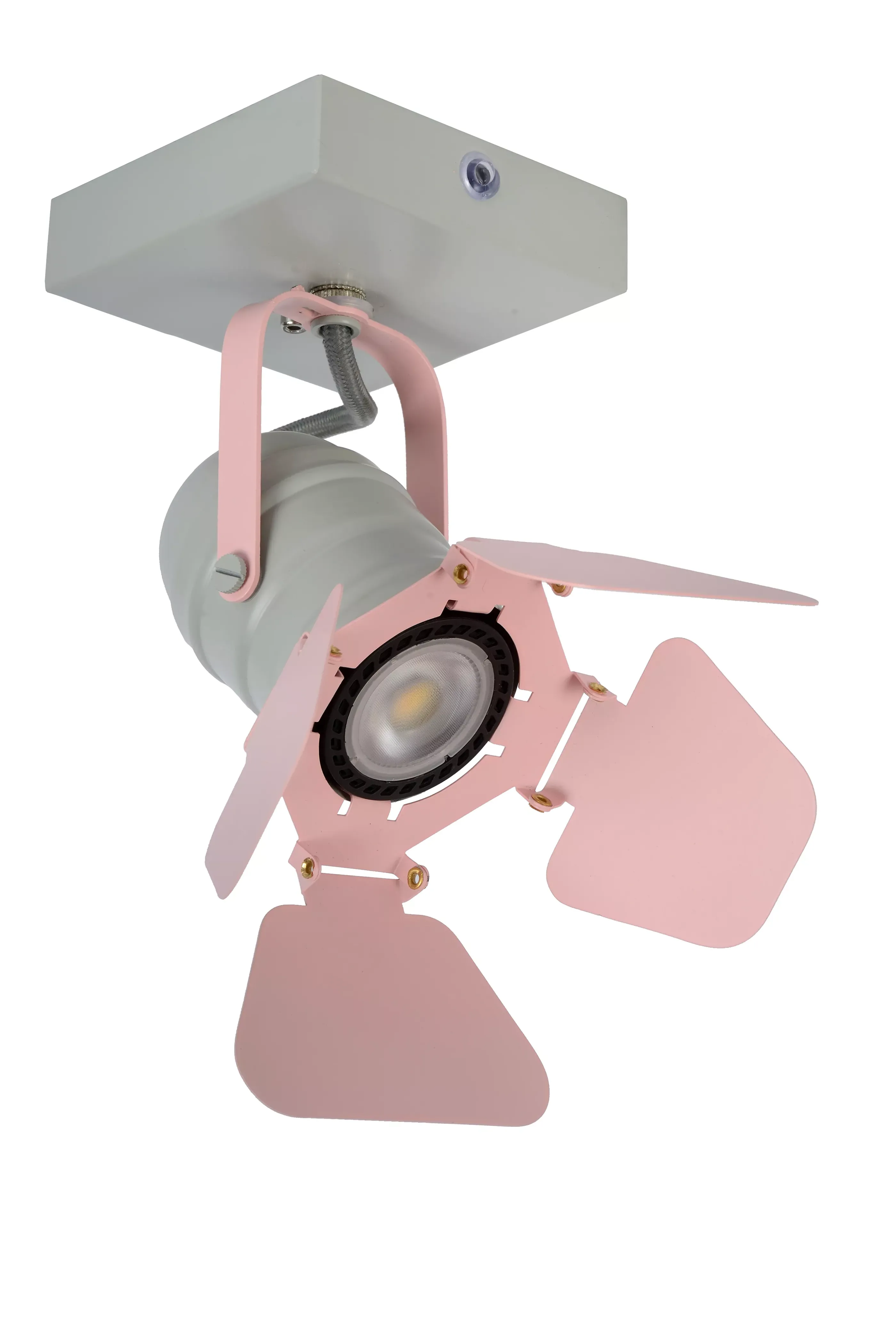 Online PICTO - Plafondspot Kinderkamer - 1xGU10 - Roze Plafondlampen