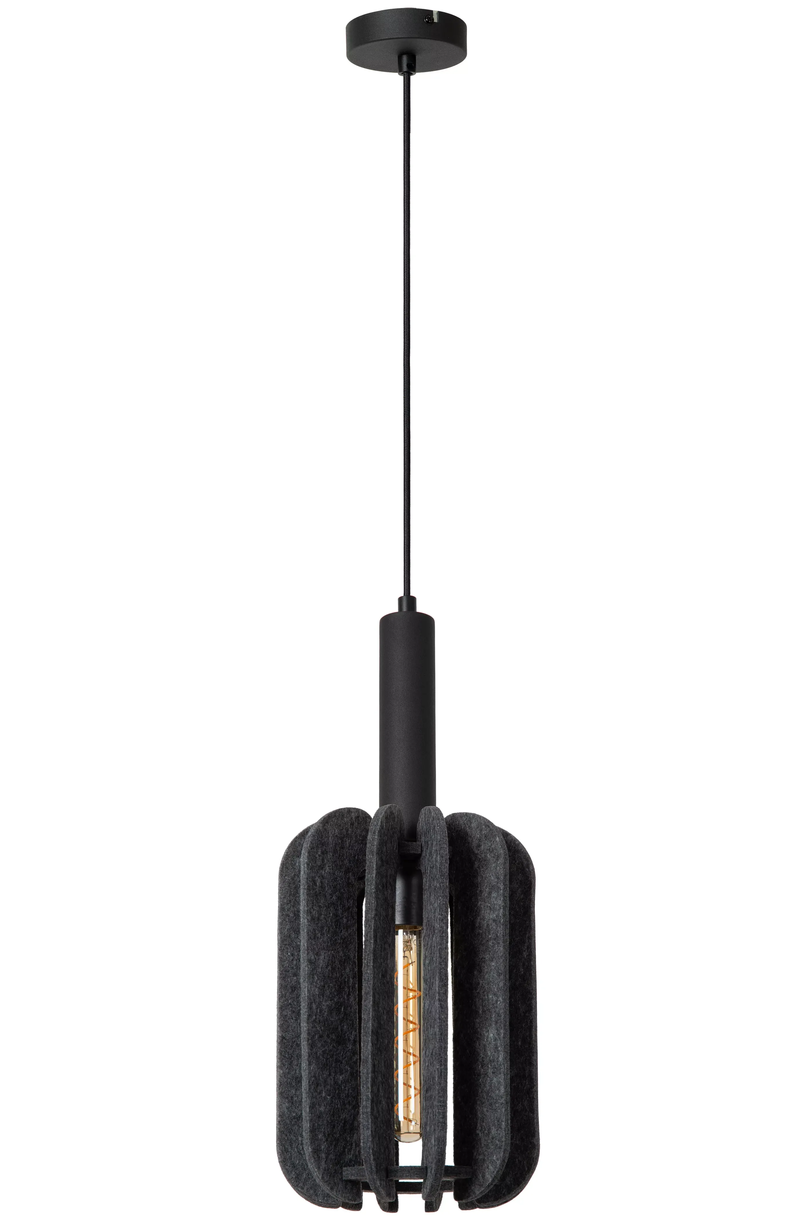 Online RAFAL - Hanglamp - Ø 20 cm - 1xE27 - Grijs Hanglampen