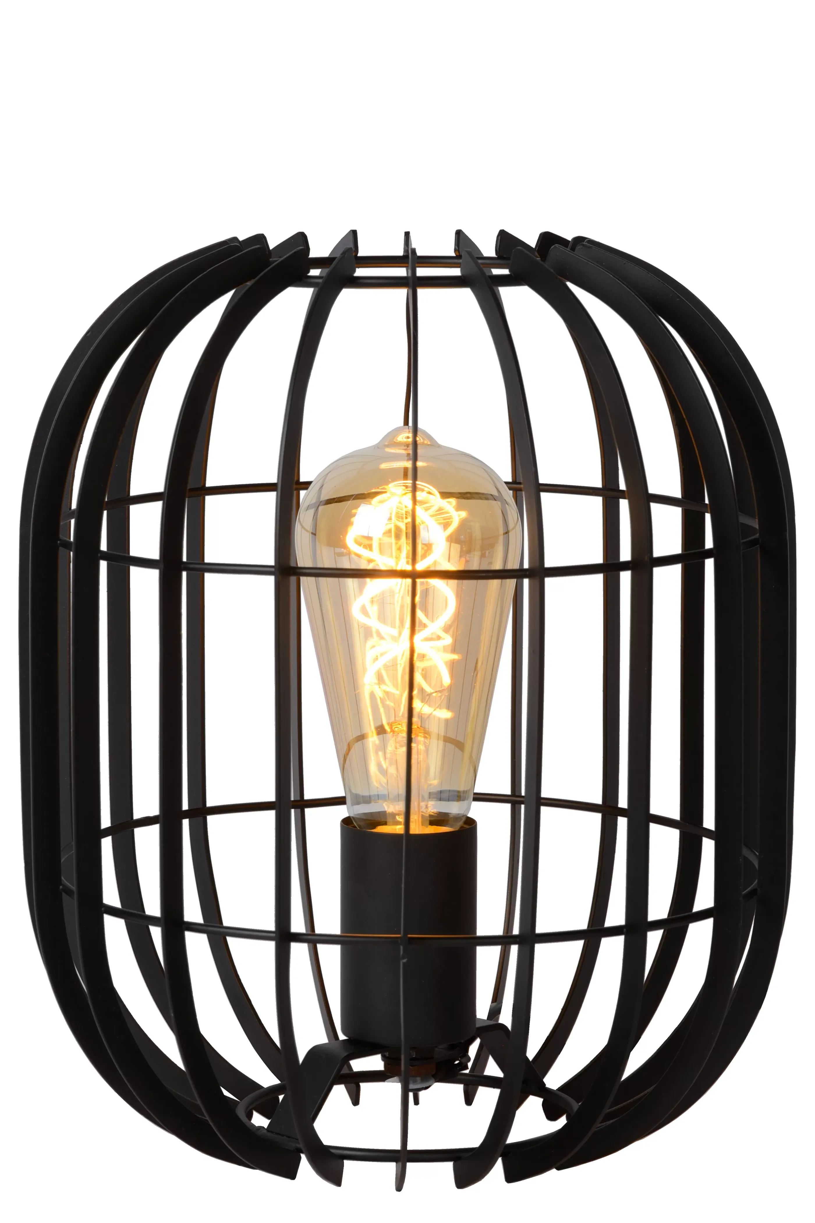 New REDA - Tafellamp - Ø 22 cm - 1xE27 - Zwart Tafellampen