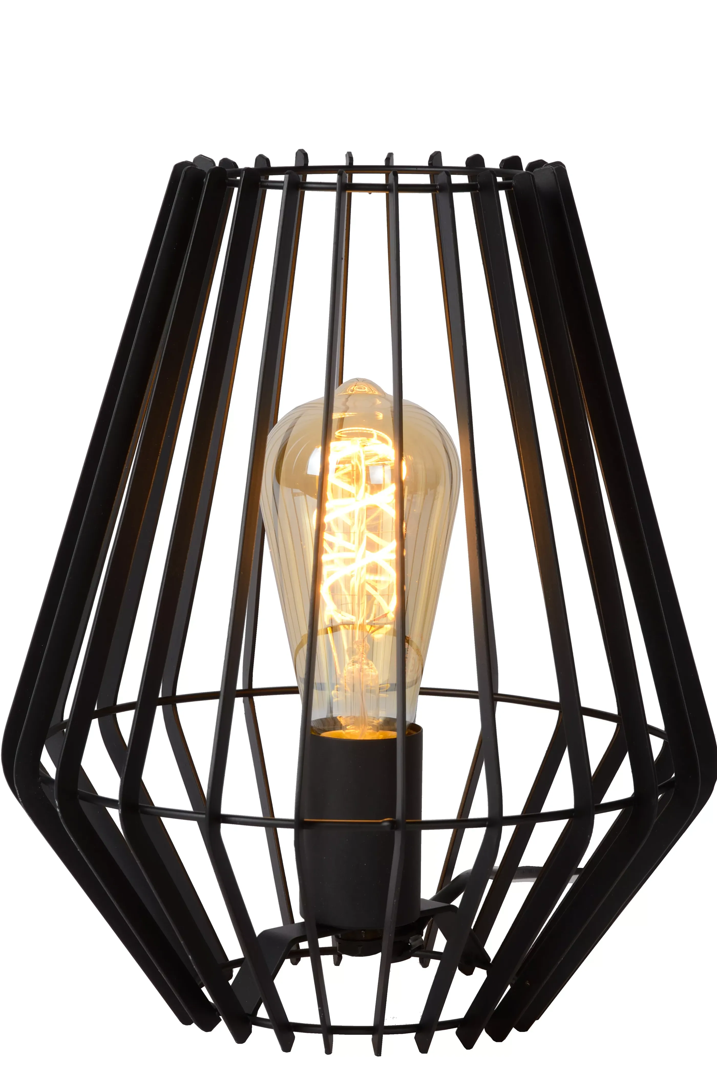Clearance REDA - Tafellamp - 1xE27 - Zwart Tafellampen