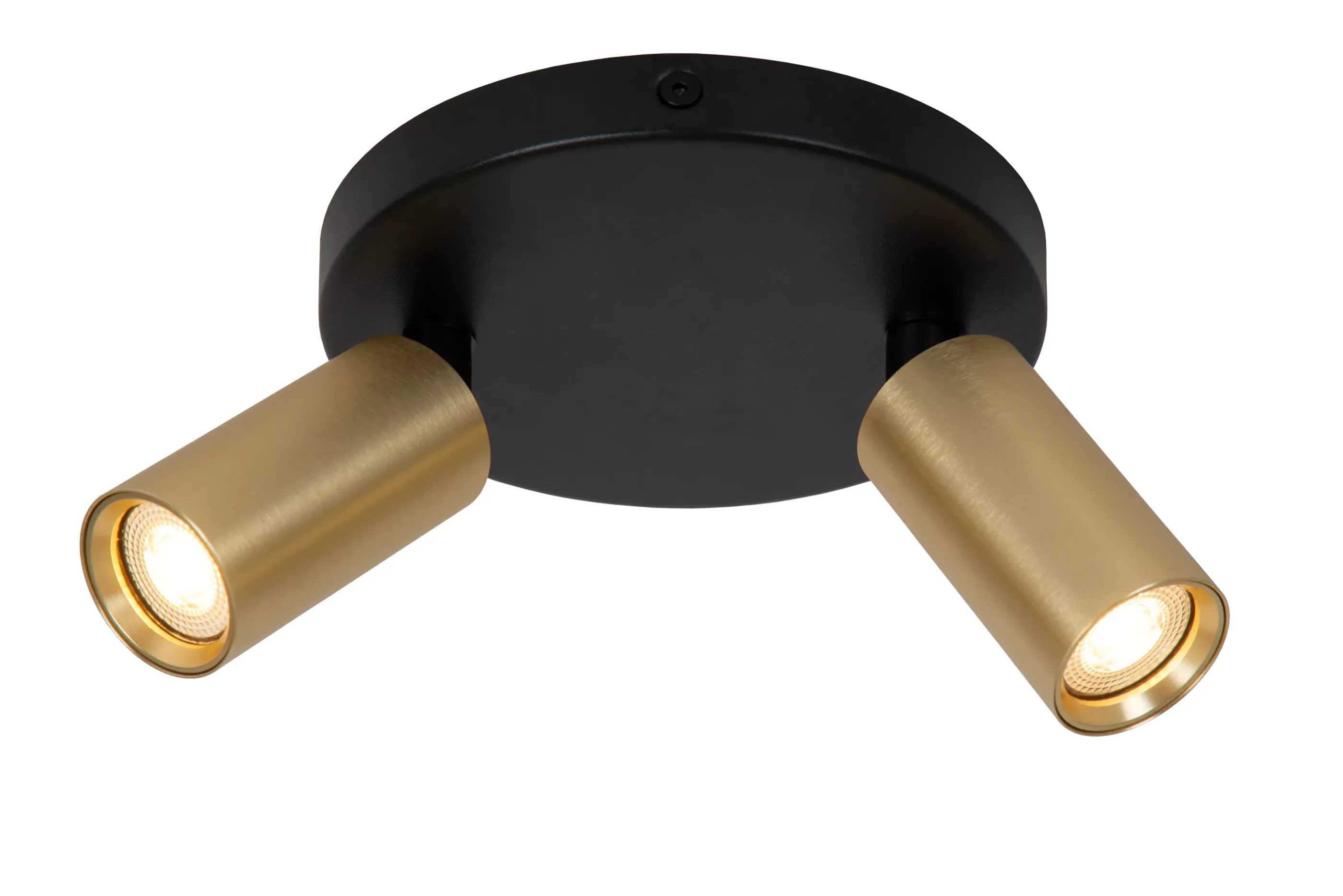 Online RITMO - Plafondspot - Ø 15 cm - 2xGU10 (MR11) - Mat Goud / Messing Plafondlampen