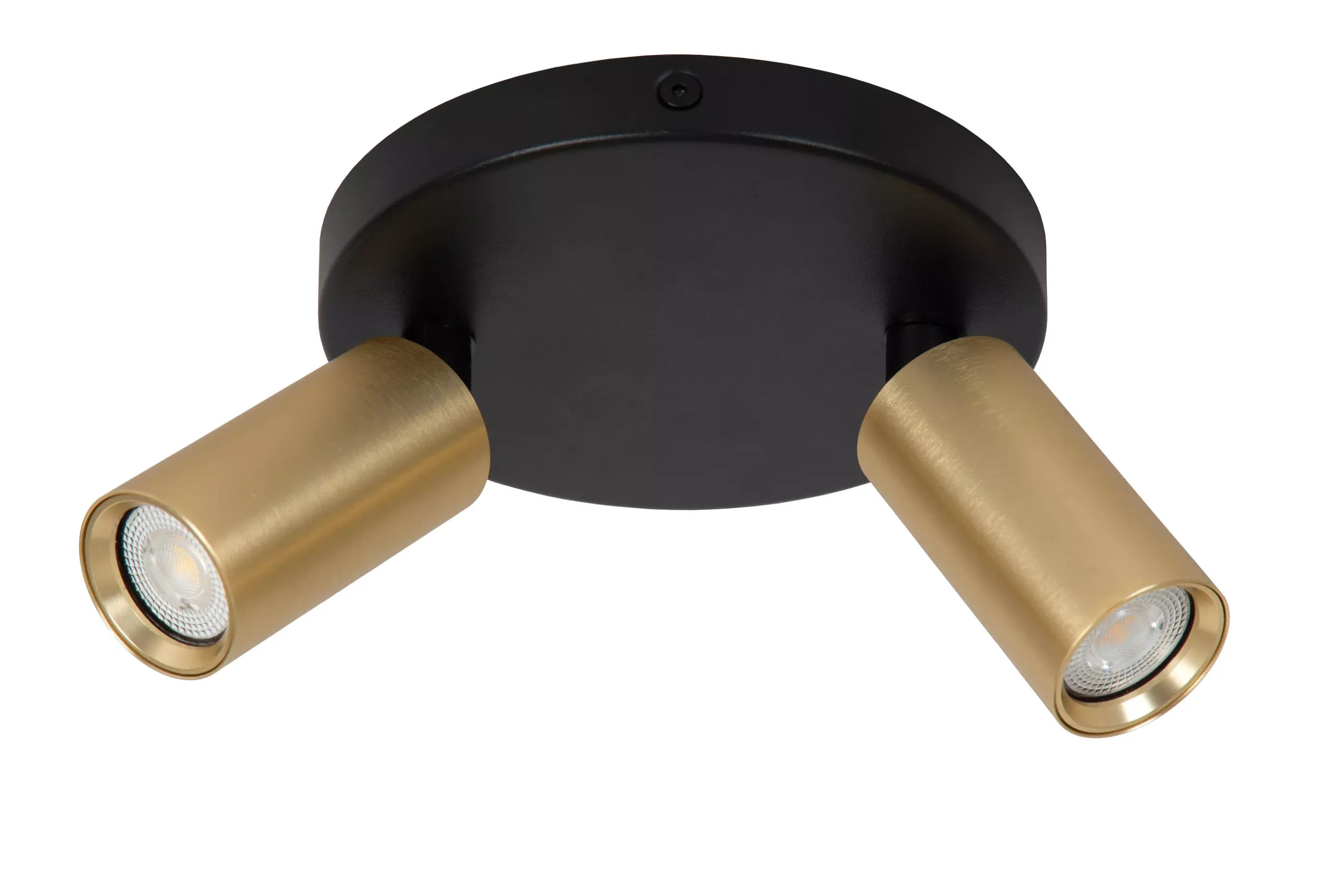 Online RITMO - Plafondspot - Ø 15 cm - 2xGU10 (MR11) - Mat Goud / Messing Plafondlampen
