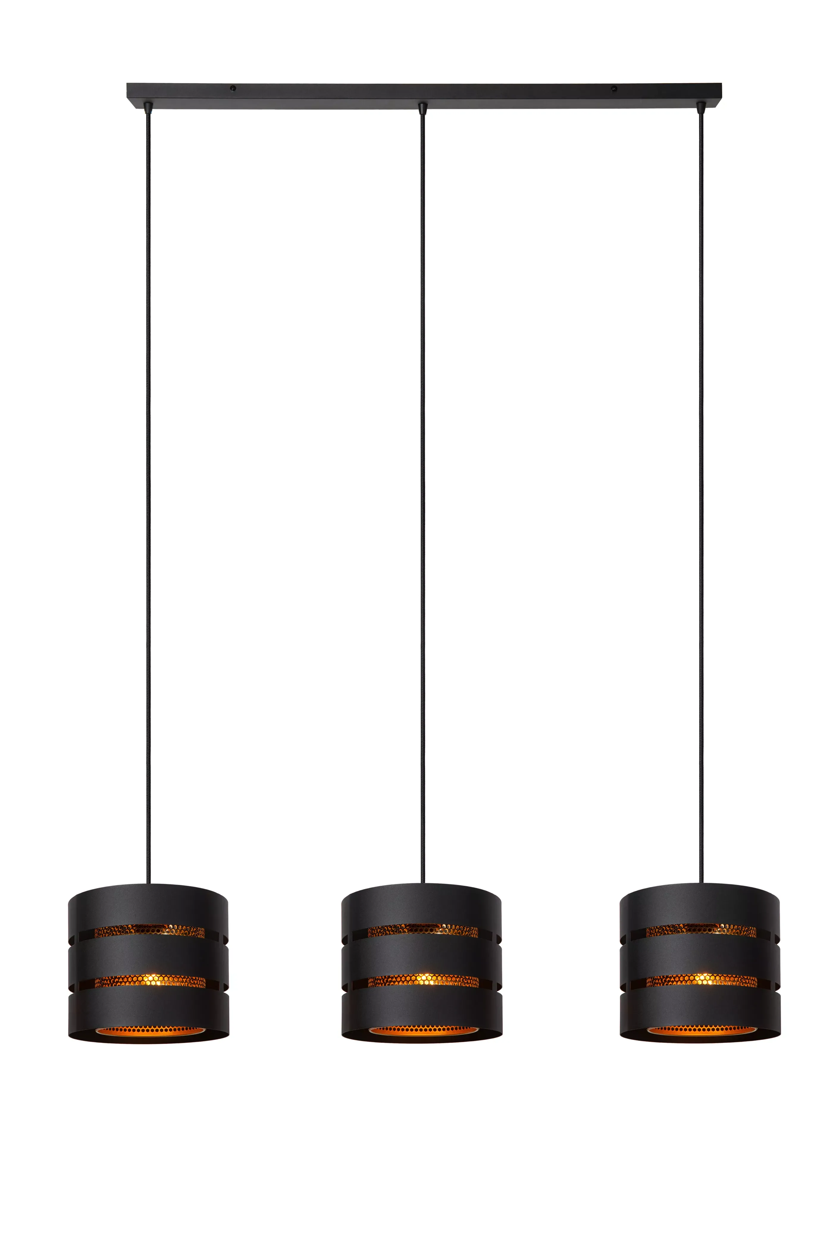 Online ROSAS - Hanglamp - 3xE27 - Zwart Hanglampen