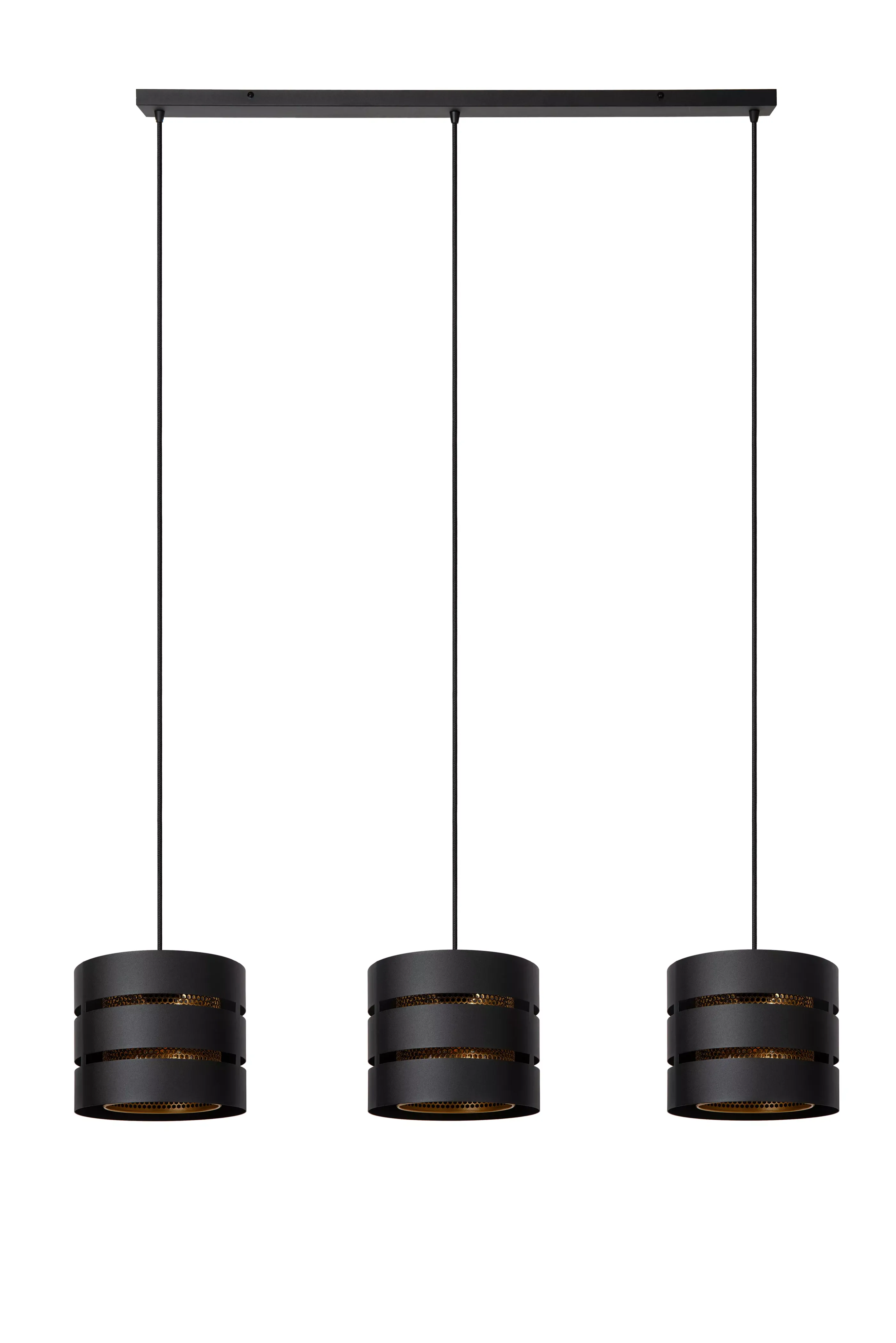 Online ROSAS - Hanglamp - 3xE27 - Zwart Hanglampen
