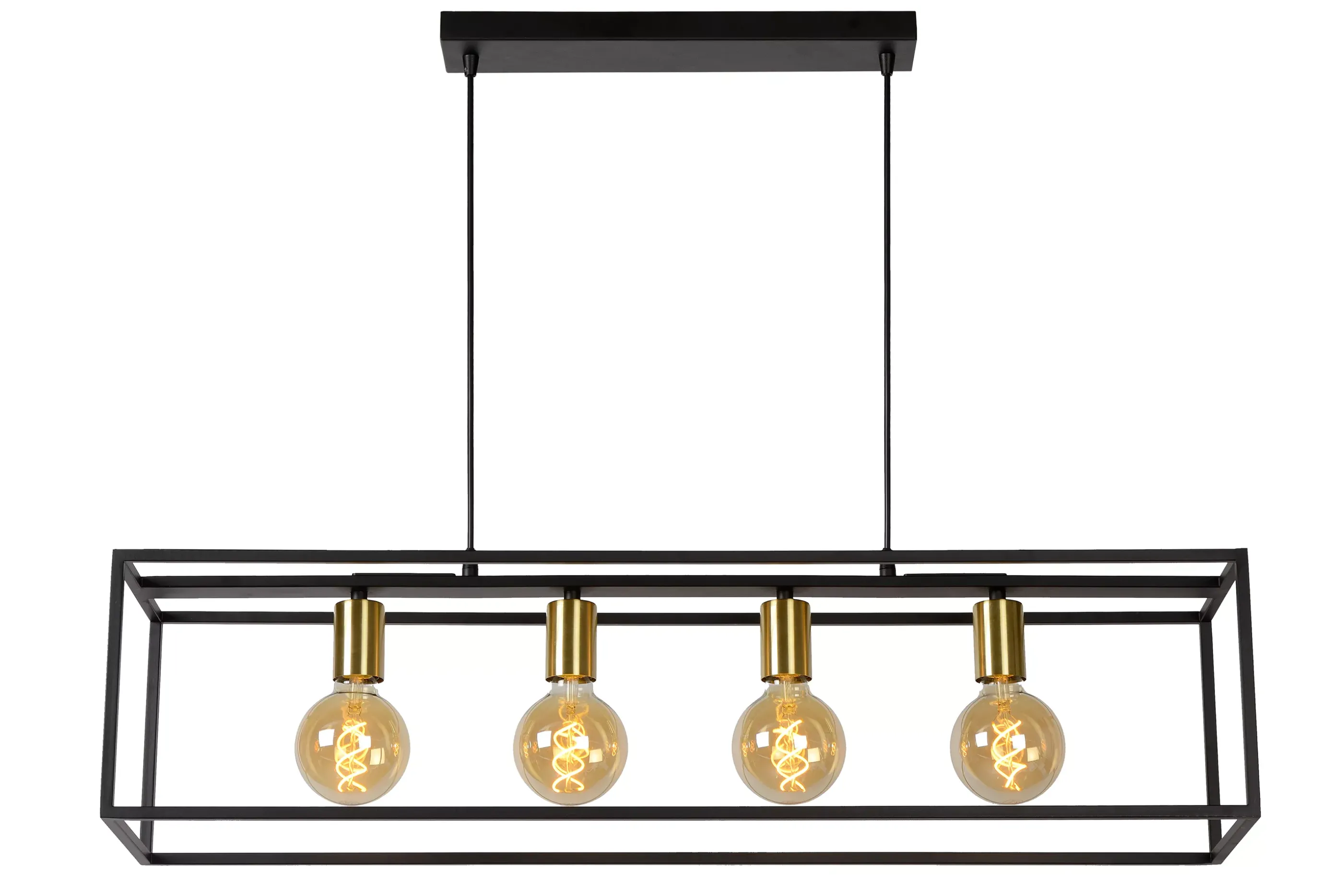 Flash Sale RUBEN - Hanglamp - 4xE27 - Zwart Hanglampen