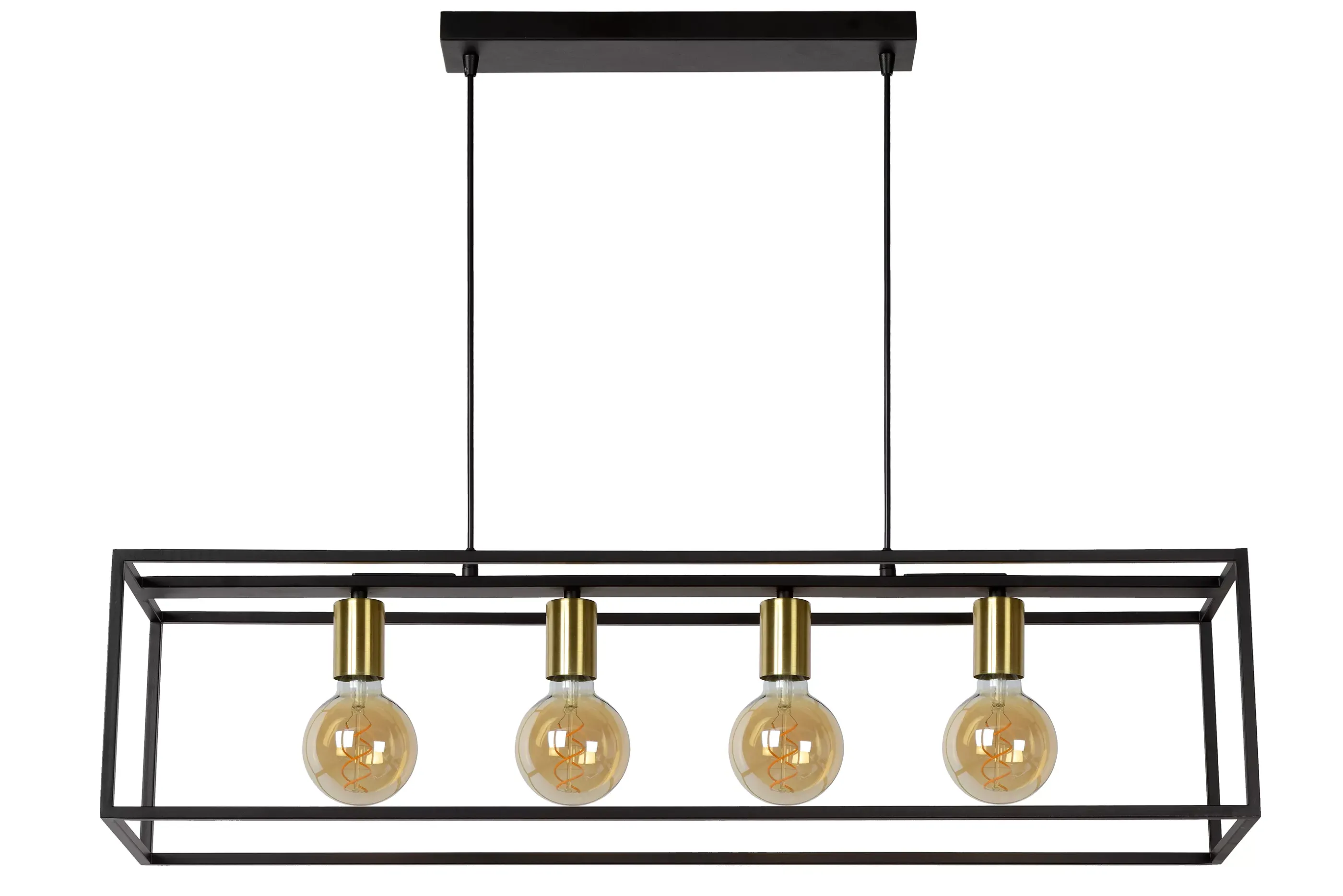 Flash Sale RUBEN - Hanglamp - 4xE27 - Zwart Hanglampen