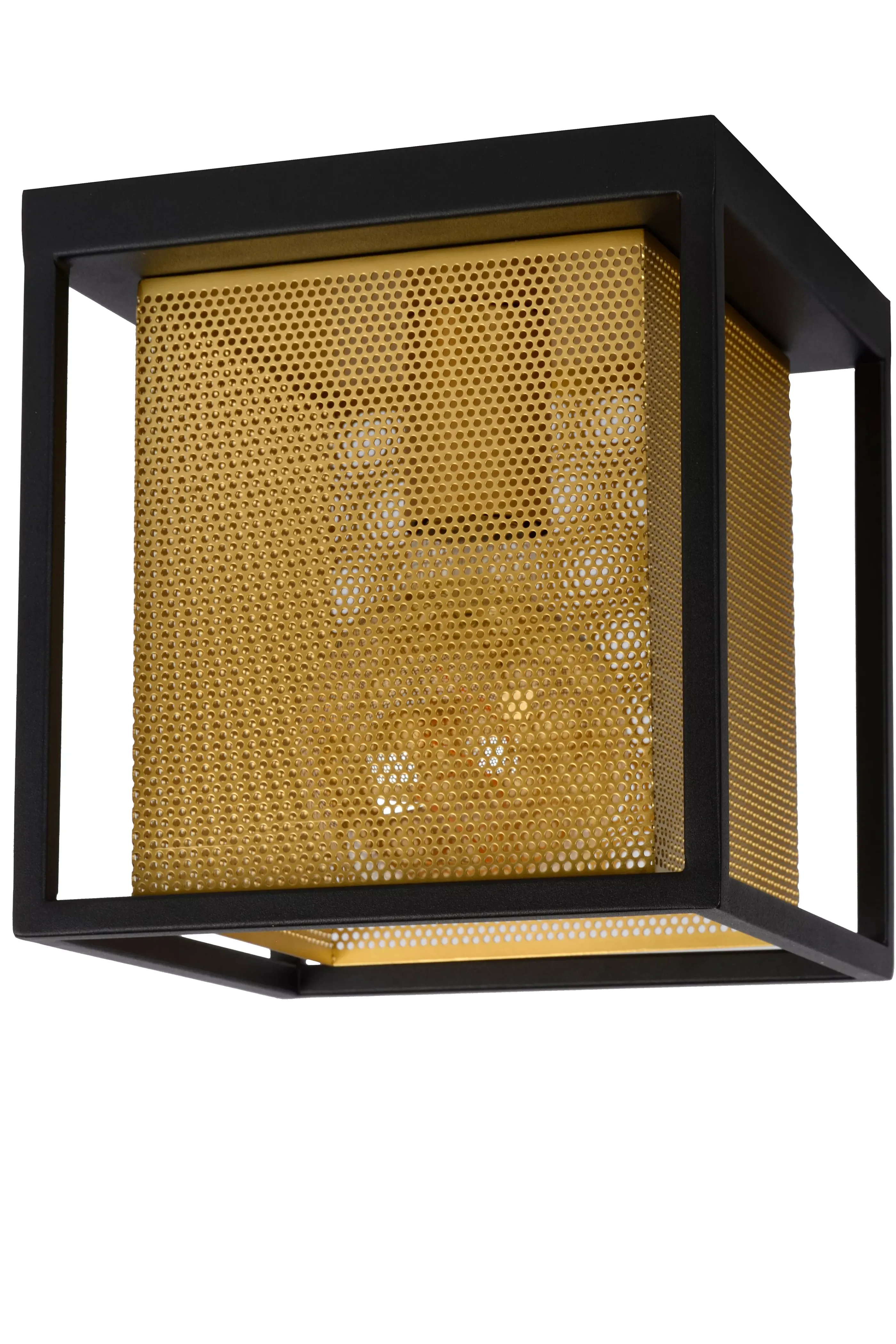 Clearance SANSA - Plafonnière - 1xE27 - Zwart Plafondlampen