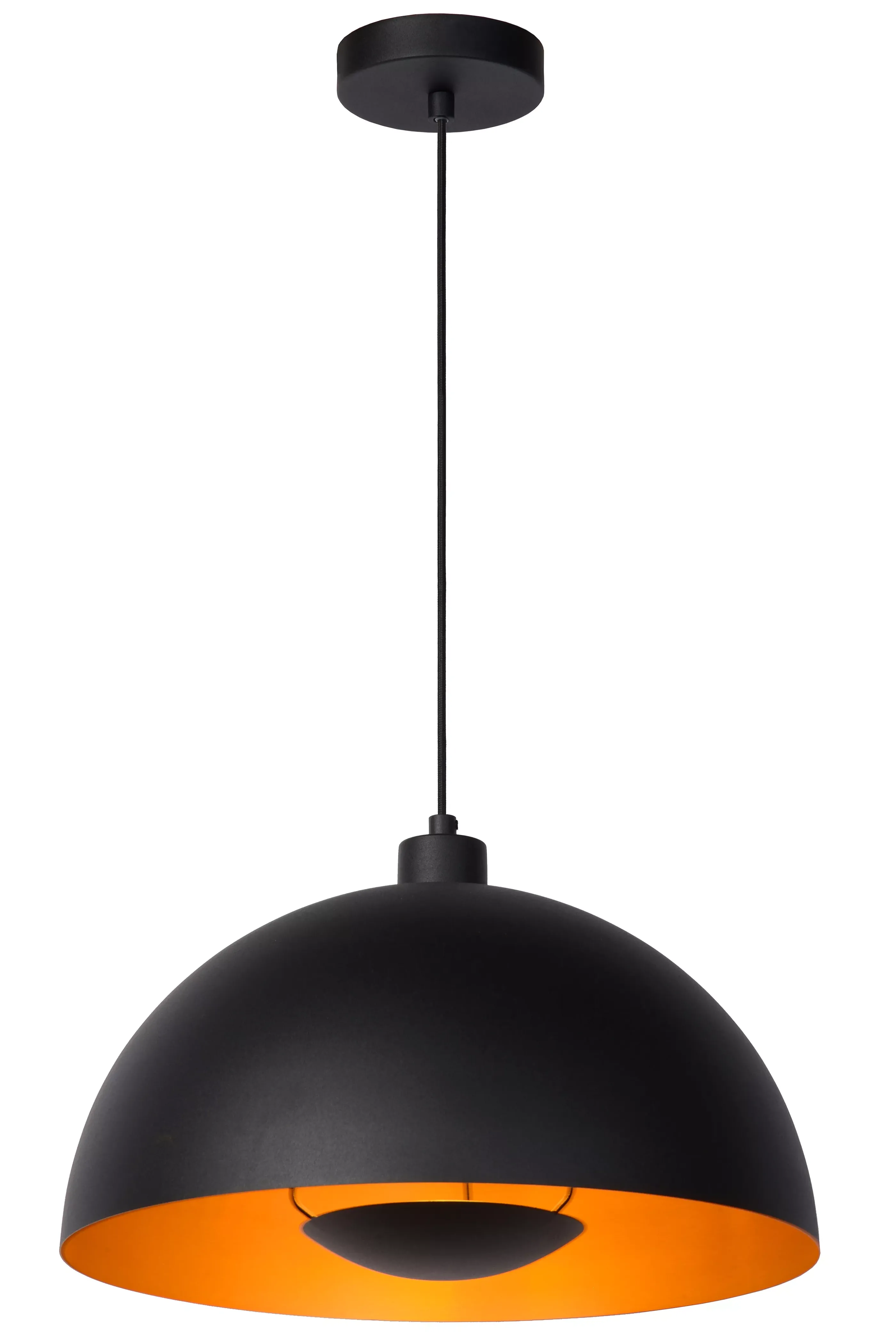 Hot SIEMON - Hanglamp - Ø 40 cm - 1xE27 - Zwart Hanglampen
