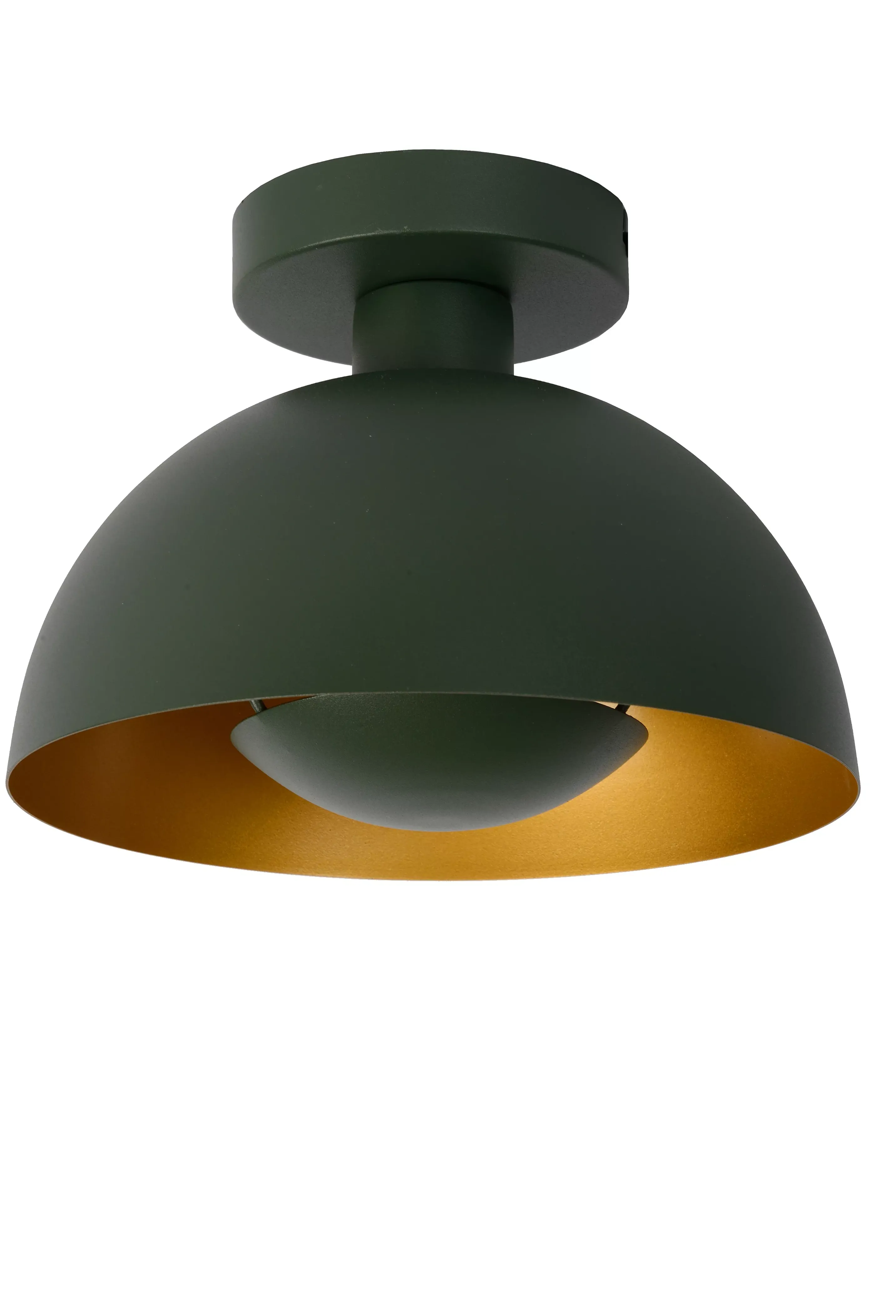 Discount SIEMON - Plafonnière - Ø 25 cm - 1xE27 - Groen Plafondlampen