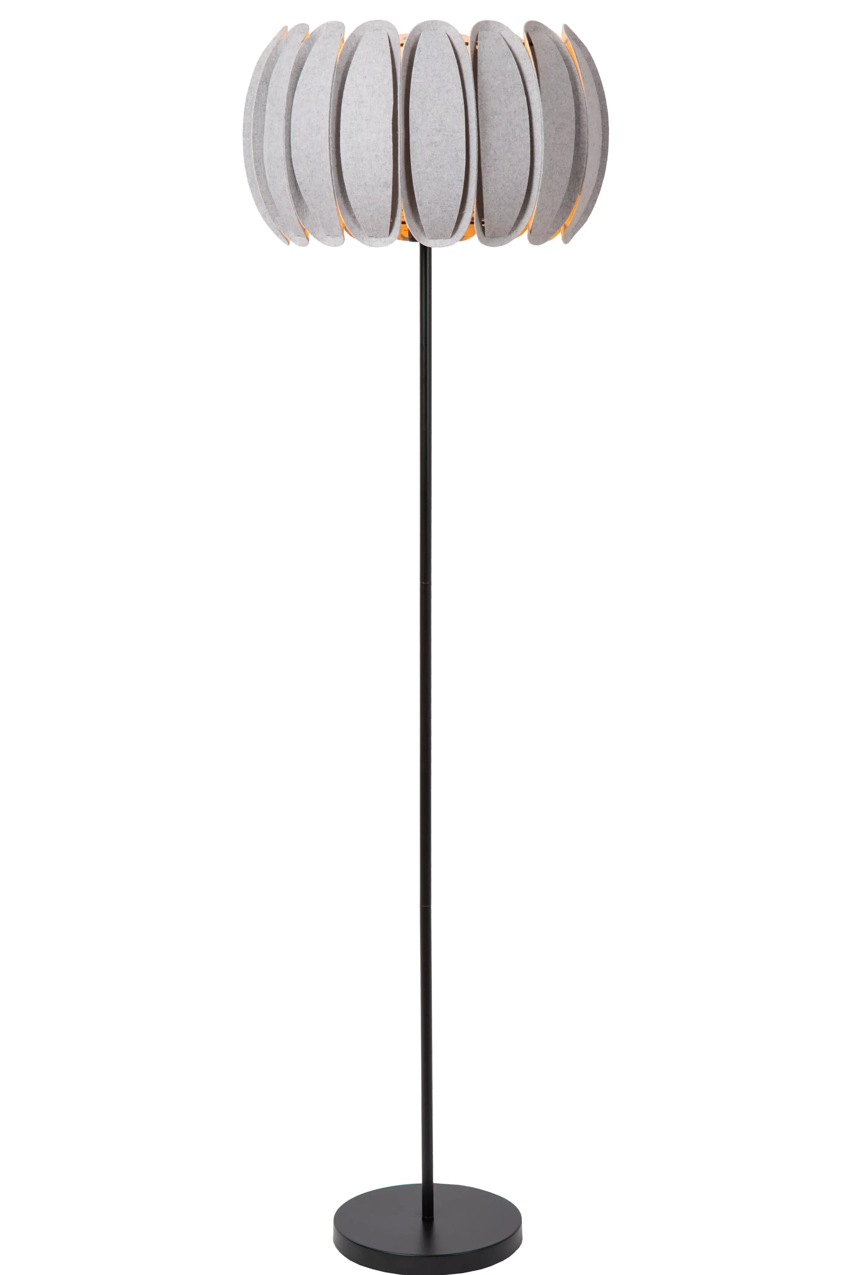 Online SPENCER - Vloerlamp - Ø 40 cm - 1xE27 - Grijs Staande Lampen